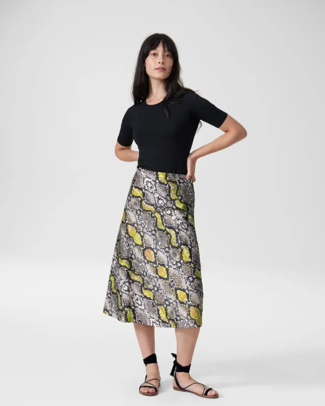 CeeCee Midi Bias Skirt - Python sold by Universal Standard