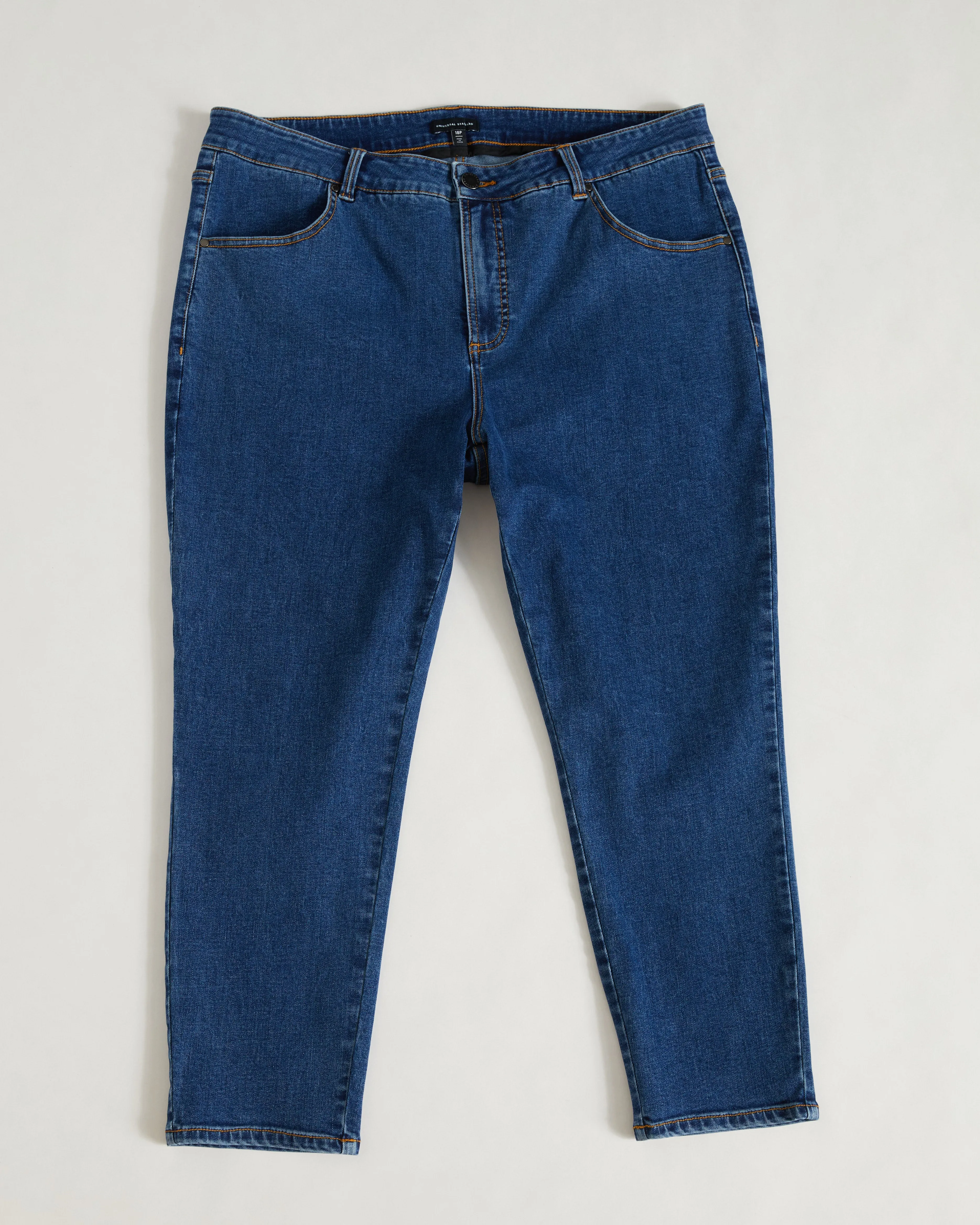 Seine High Rise Skinny Jeans Petite - Odeon Blue sold by Universal Standard