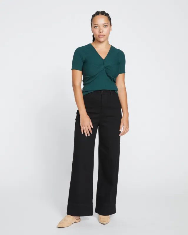 Twist Knit Top - Deep Sea sold by Universal Standard