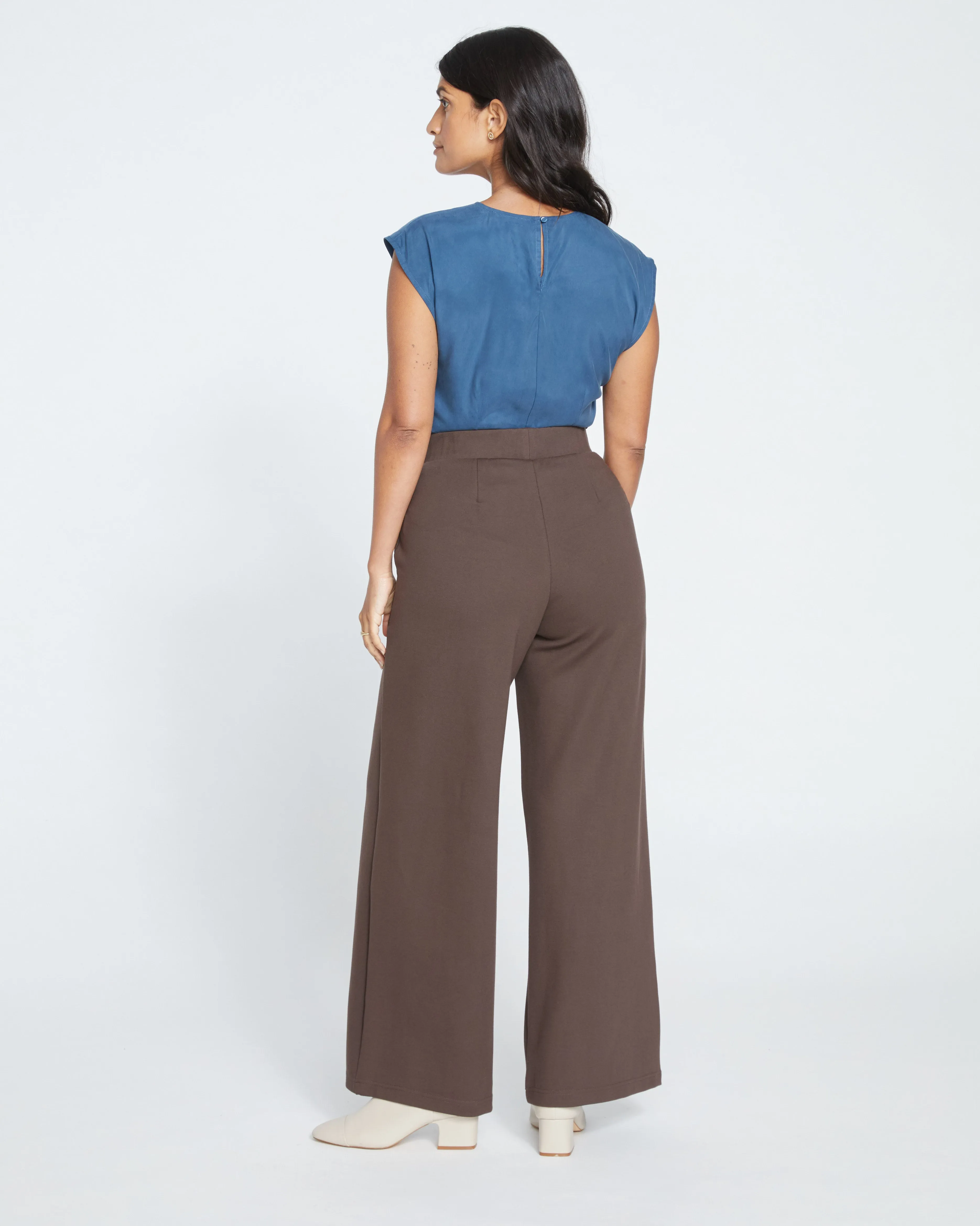 Stephanie Wide Leg Ponte Pants - Earth sold by Universal Standard product image thumbnail 4