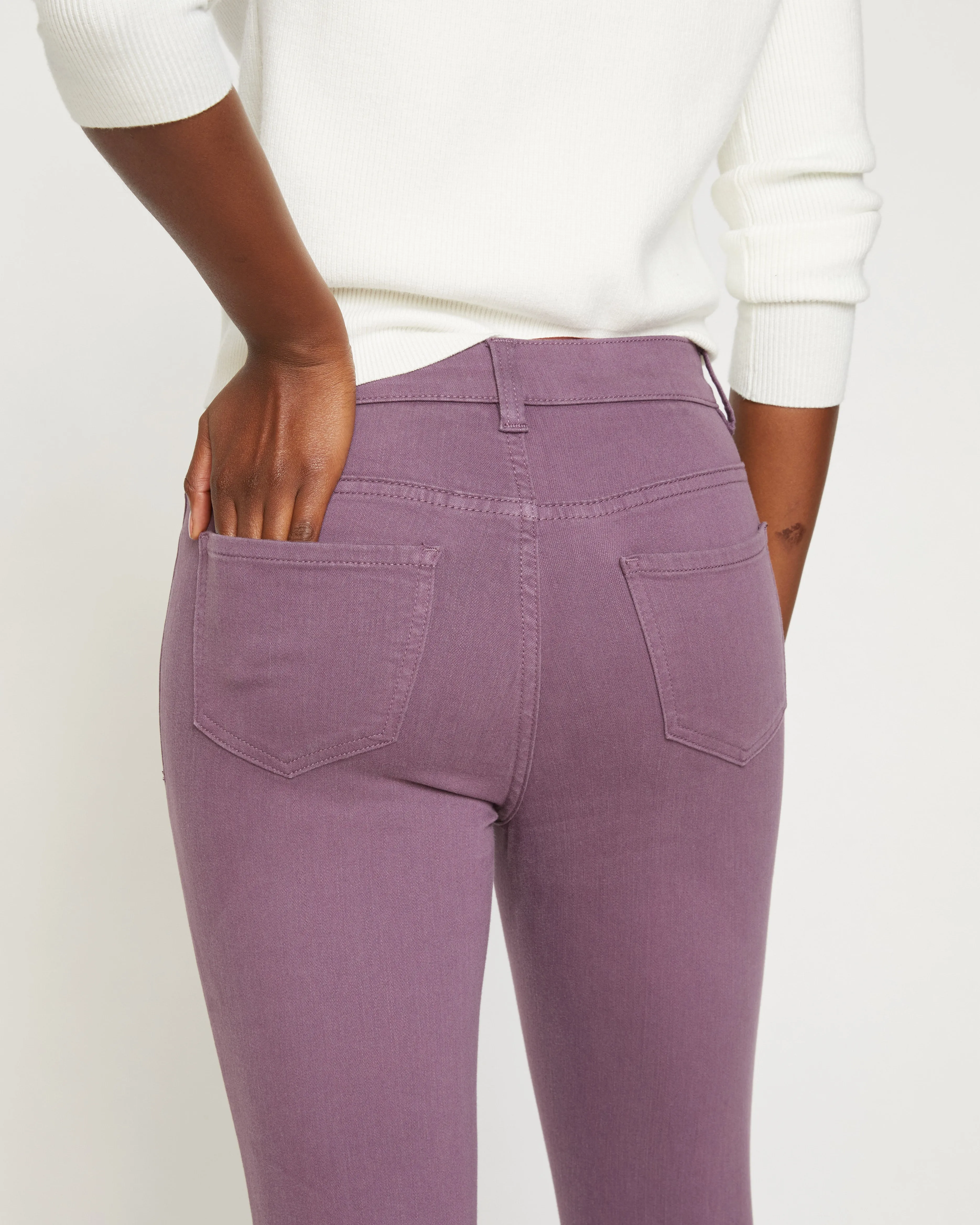 Seine High Rise Skinny Jeans 27 Inch - Dried Violet sold by Universal Standard
