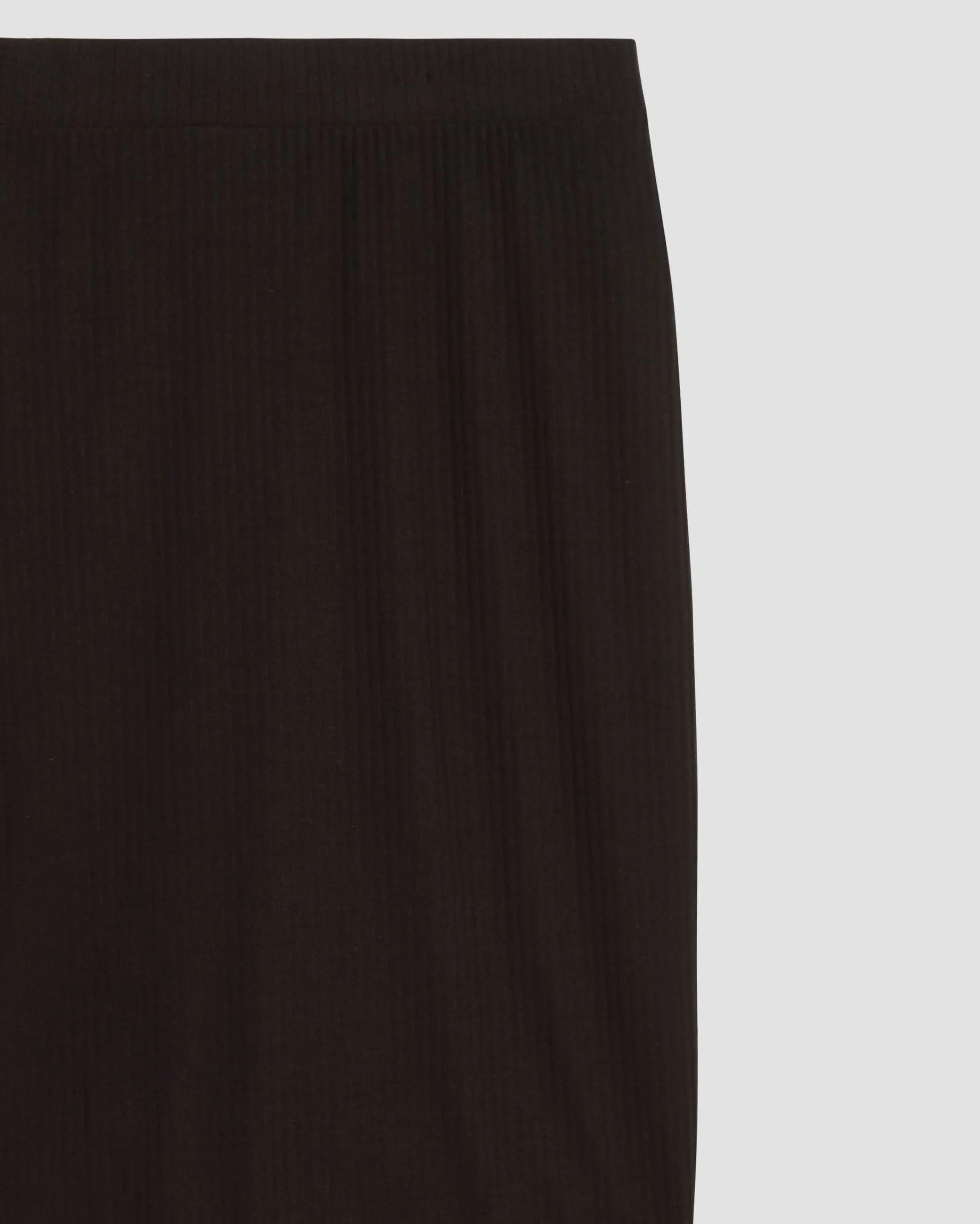 Petite Ribbed Jersey Danube Skirt - Black sold by Universal Standard product image thumbnail 2