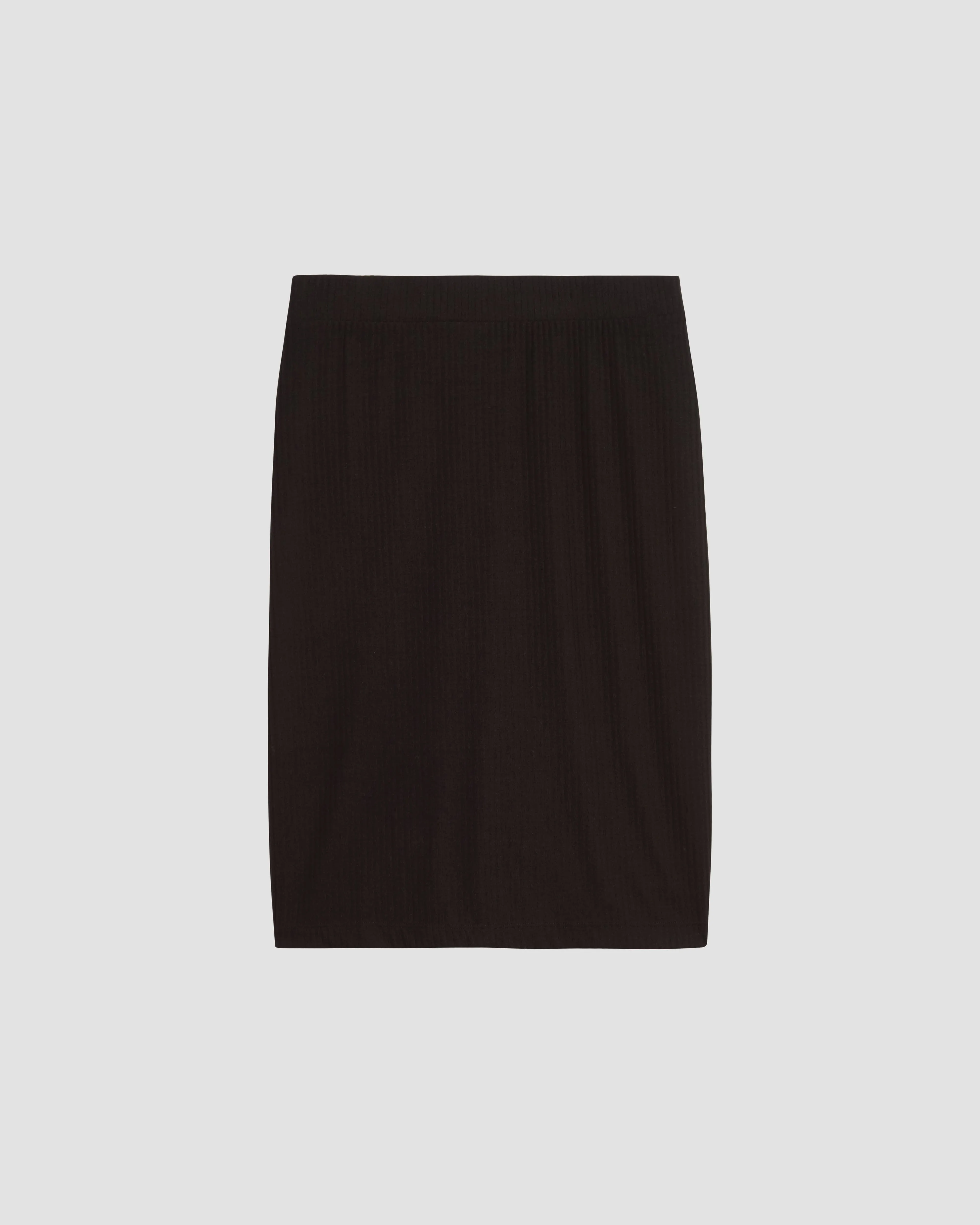 Petite Ribbed Jersey Danube Skirt - Black sold by Universal Standard