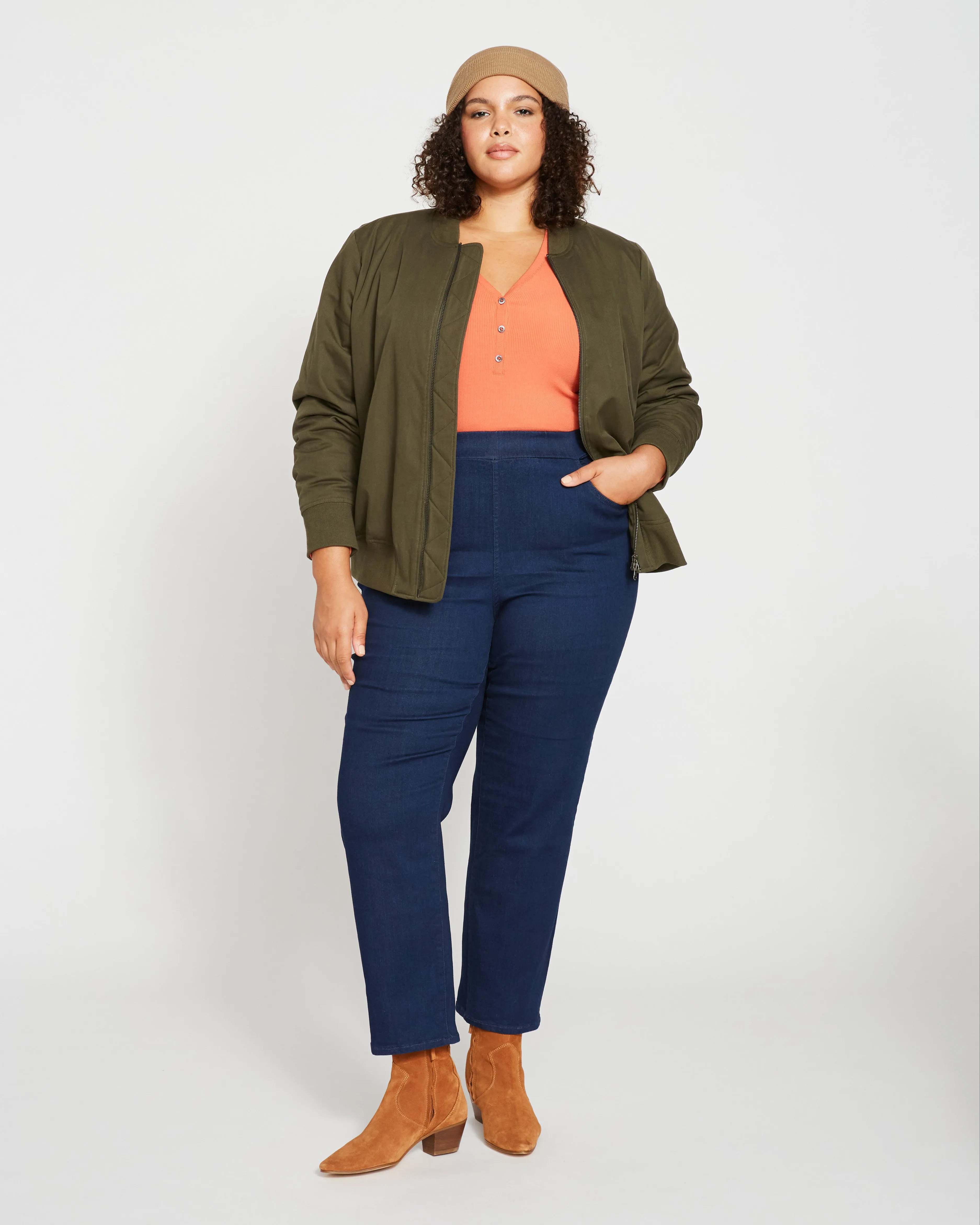 ComfortDenim Stovepipe Jeans 28 Inch - Dark Indigo sold by Universal Standard product image thumbnail 5