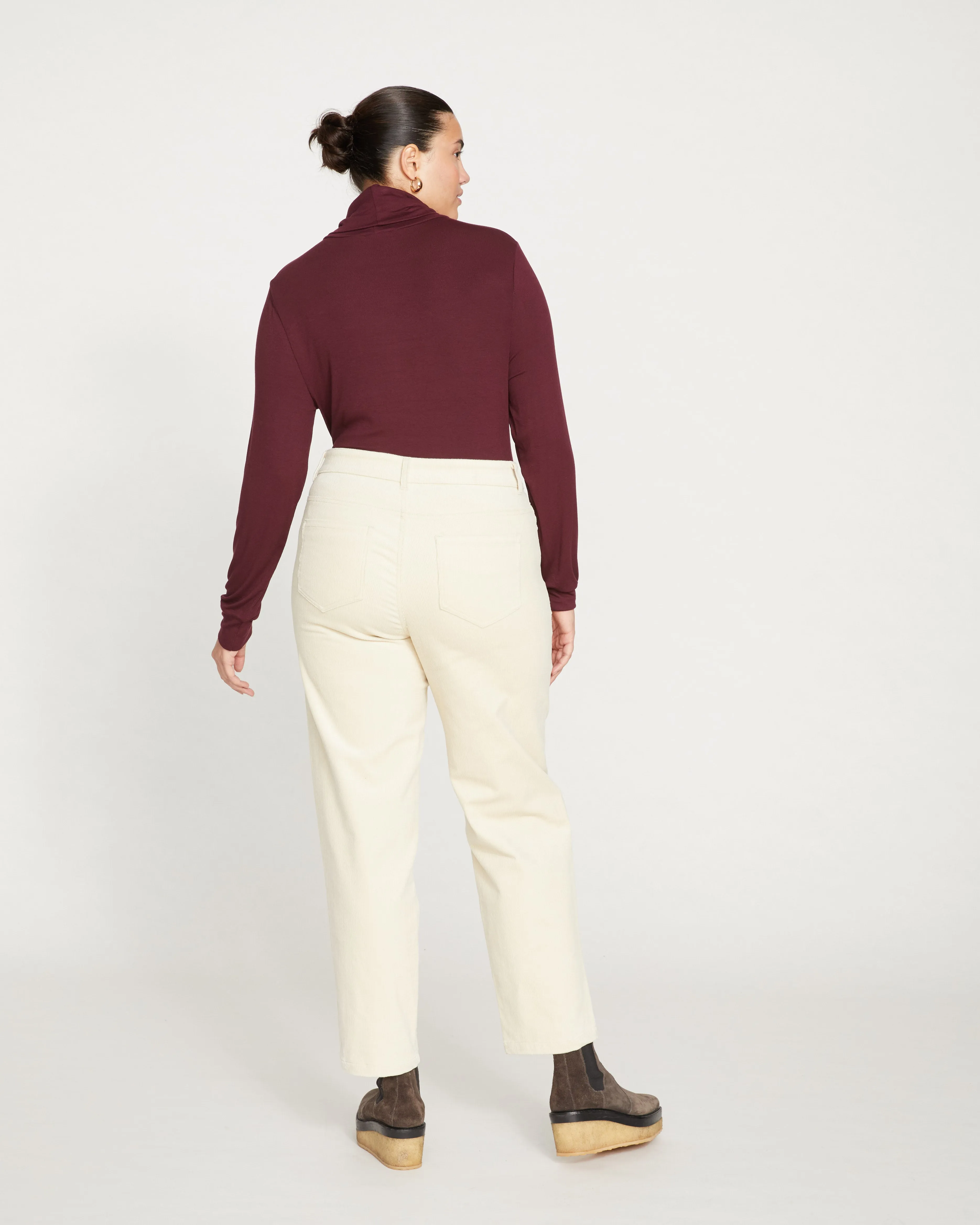 Cassidy High Rise Straight Corduroy Pants - Ceramic sold by Universal Standard product image thumbnail 4
