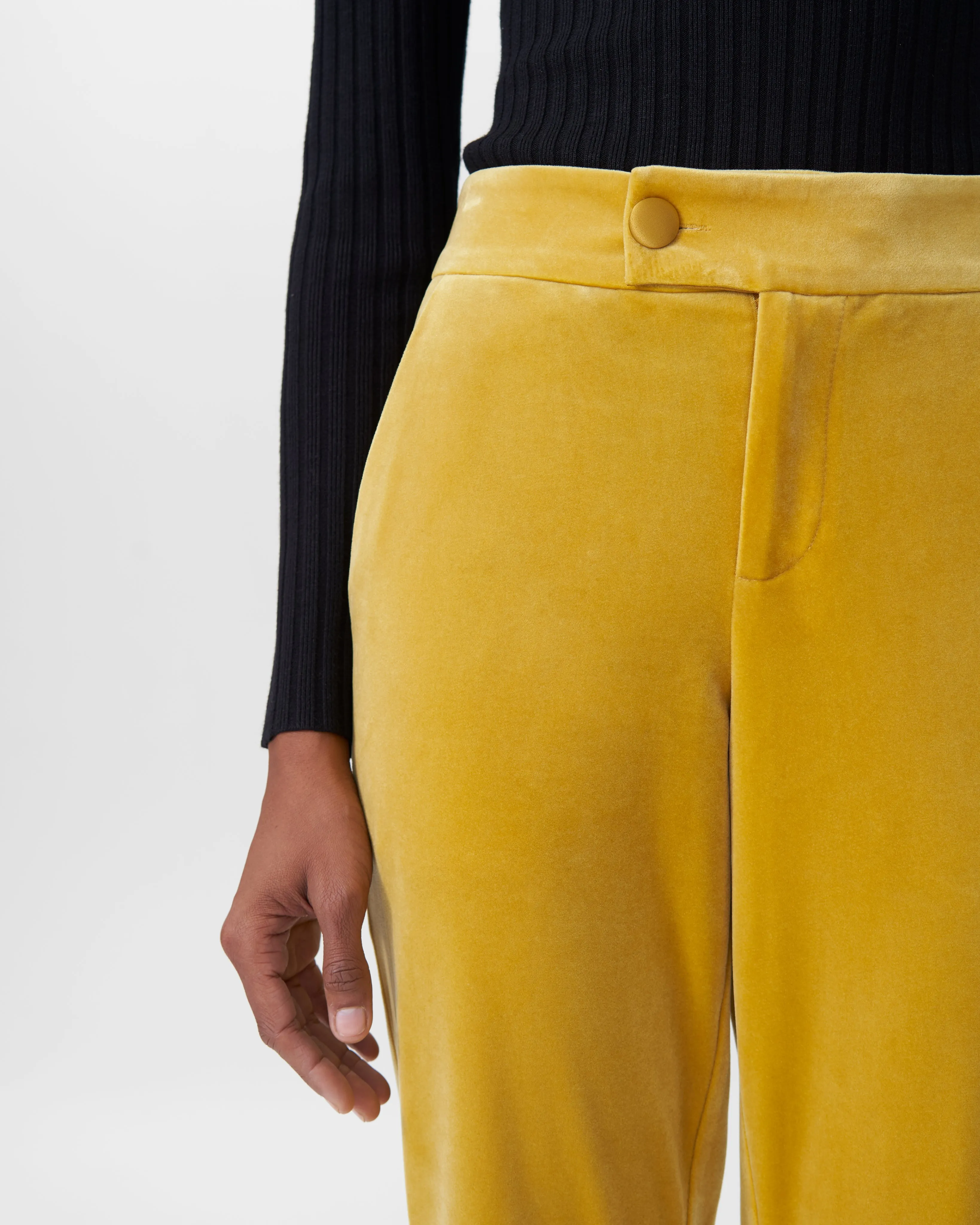 Farrah Velvet Pants - Gold sold by Universal Standard product image thumbnail 3