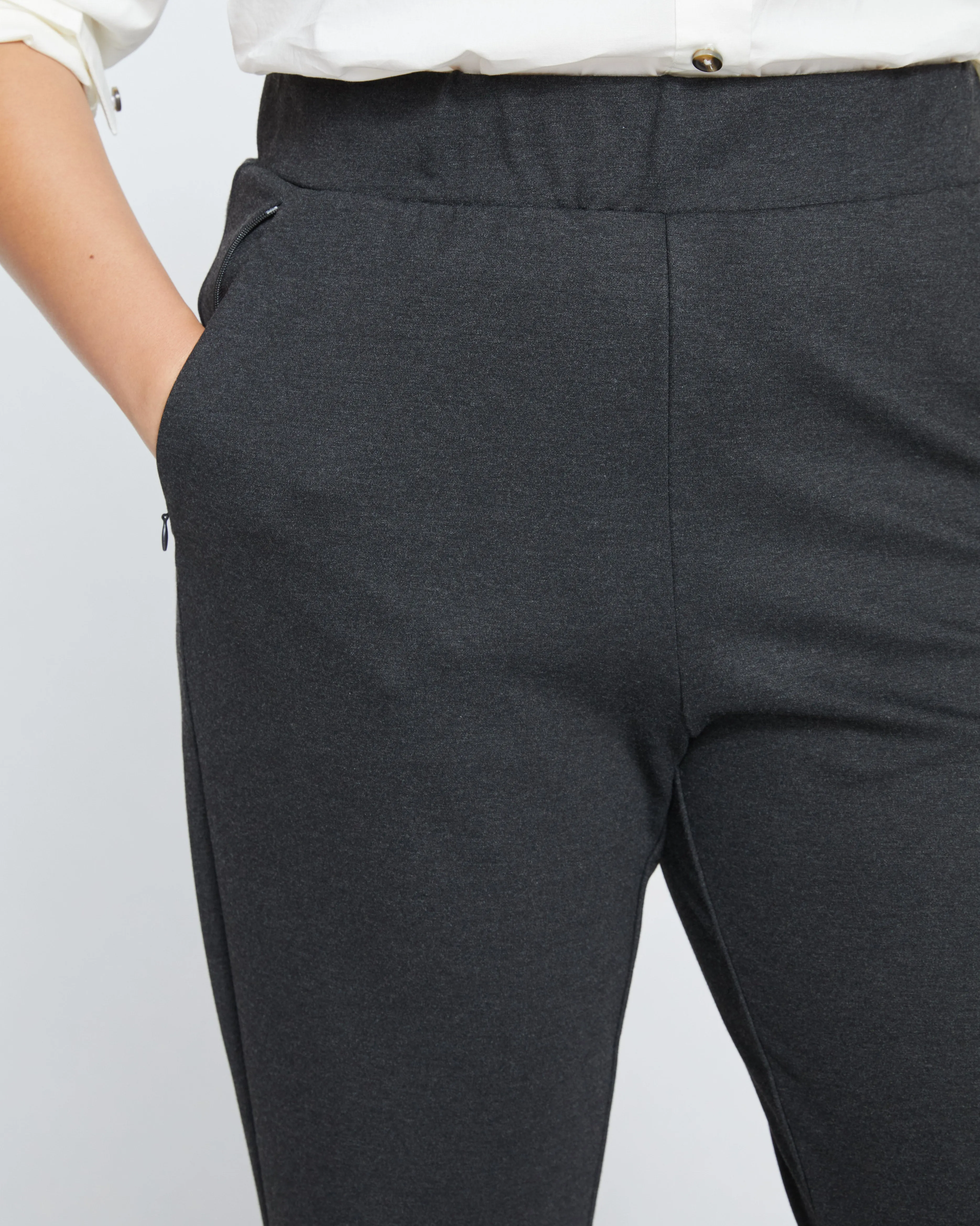 Pull On Bootcut Ponte Pants - Charcoal sold by Universal Standard product image thumbnail 2