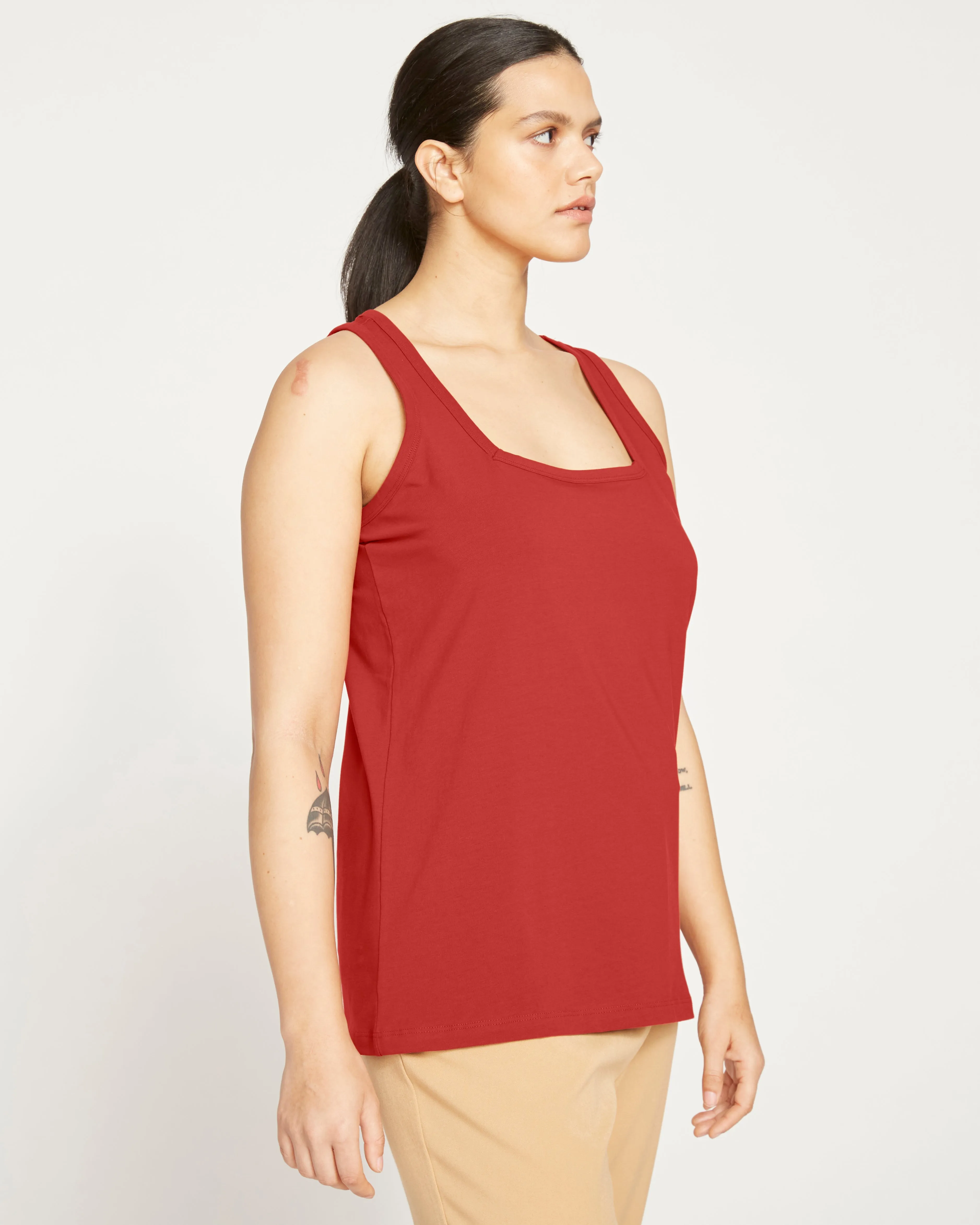 Square Neck Tank Top - Red sold by Universal Standard product image thumbnail 3