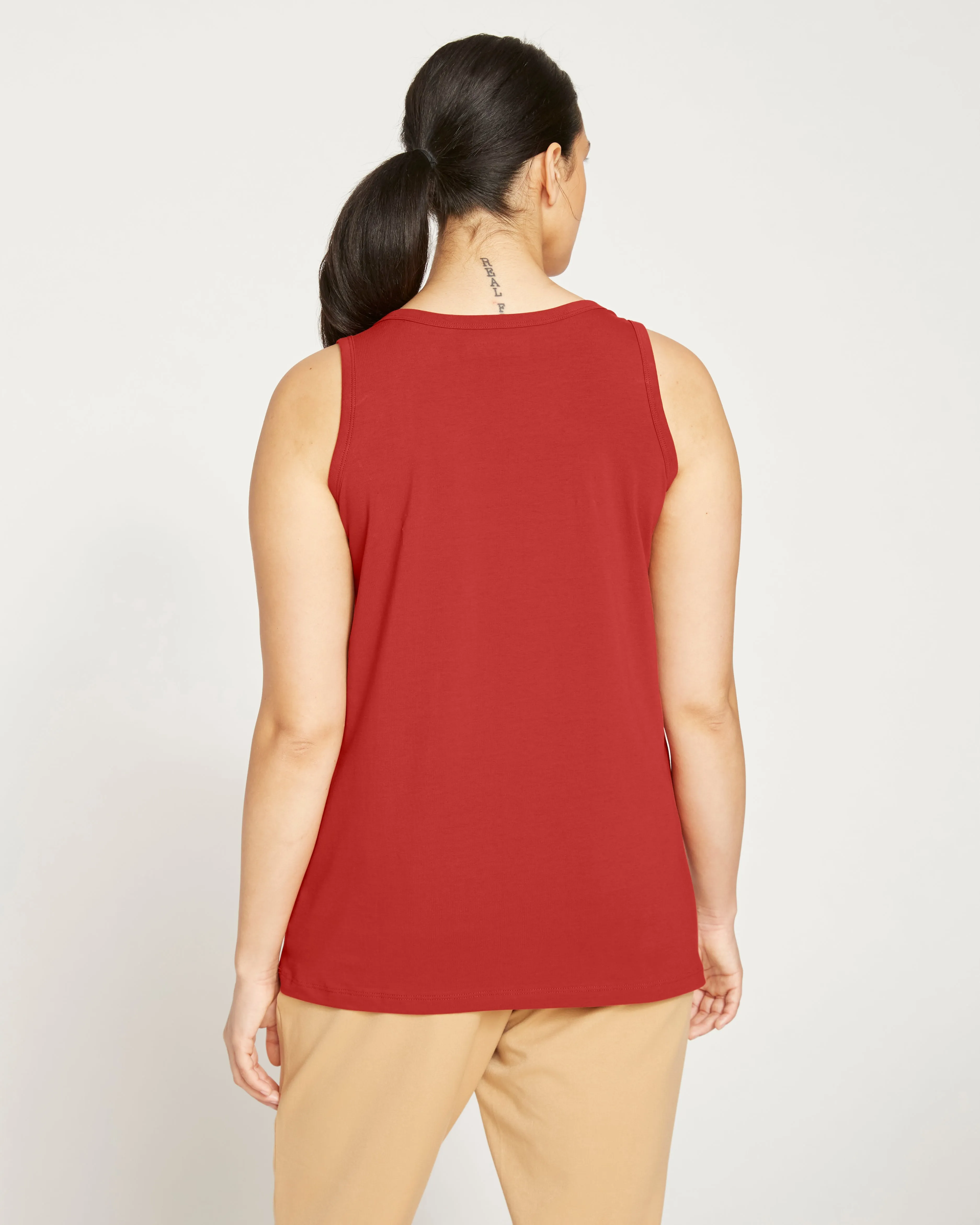 Square Neck Tank Top - Red sold by Universal Standard product image thumbnail 5