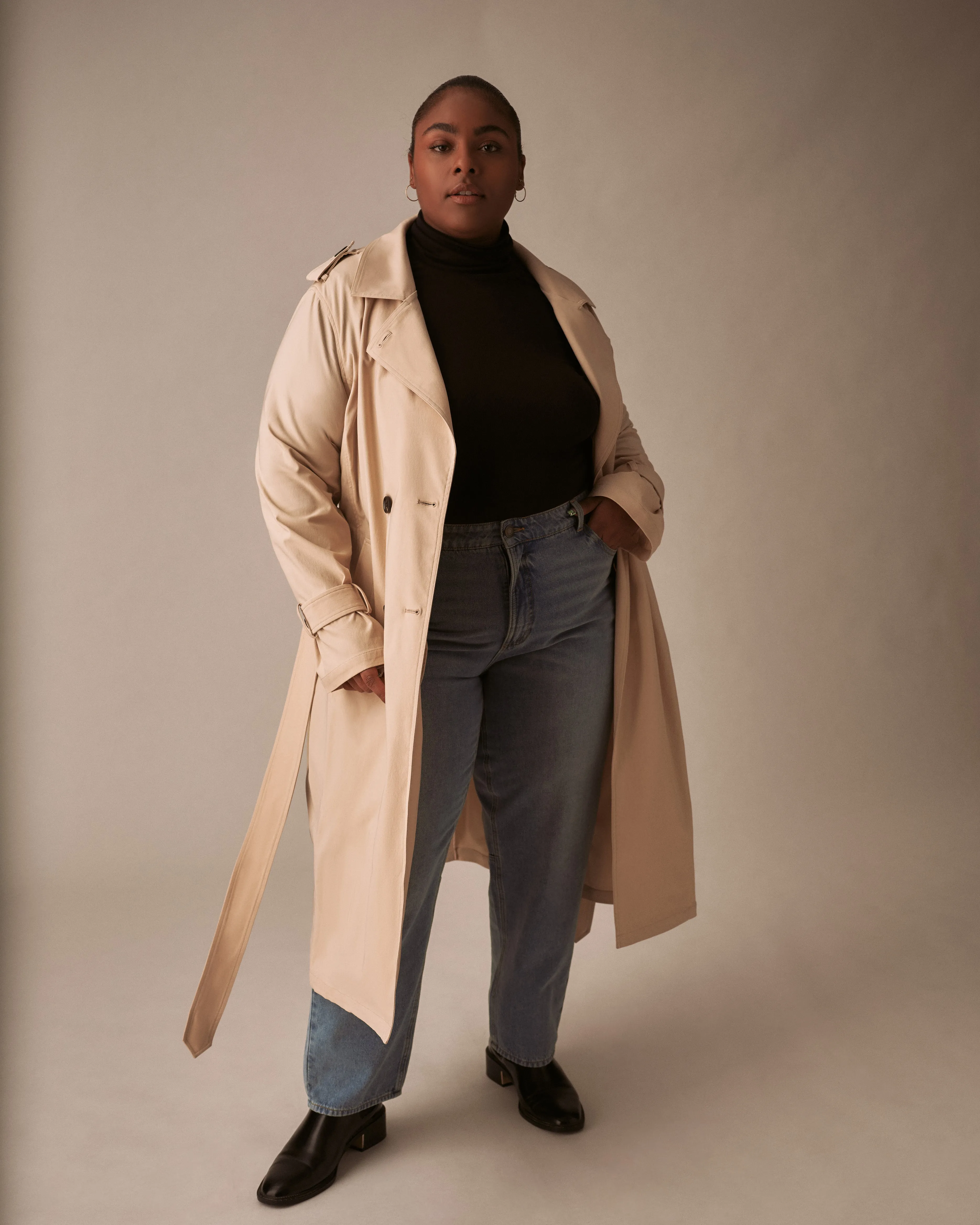 Henning x US Park Soft Trench - Smoke sold by Universal Standard product image thumbnail 2