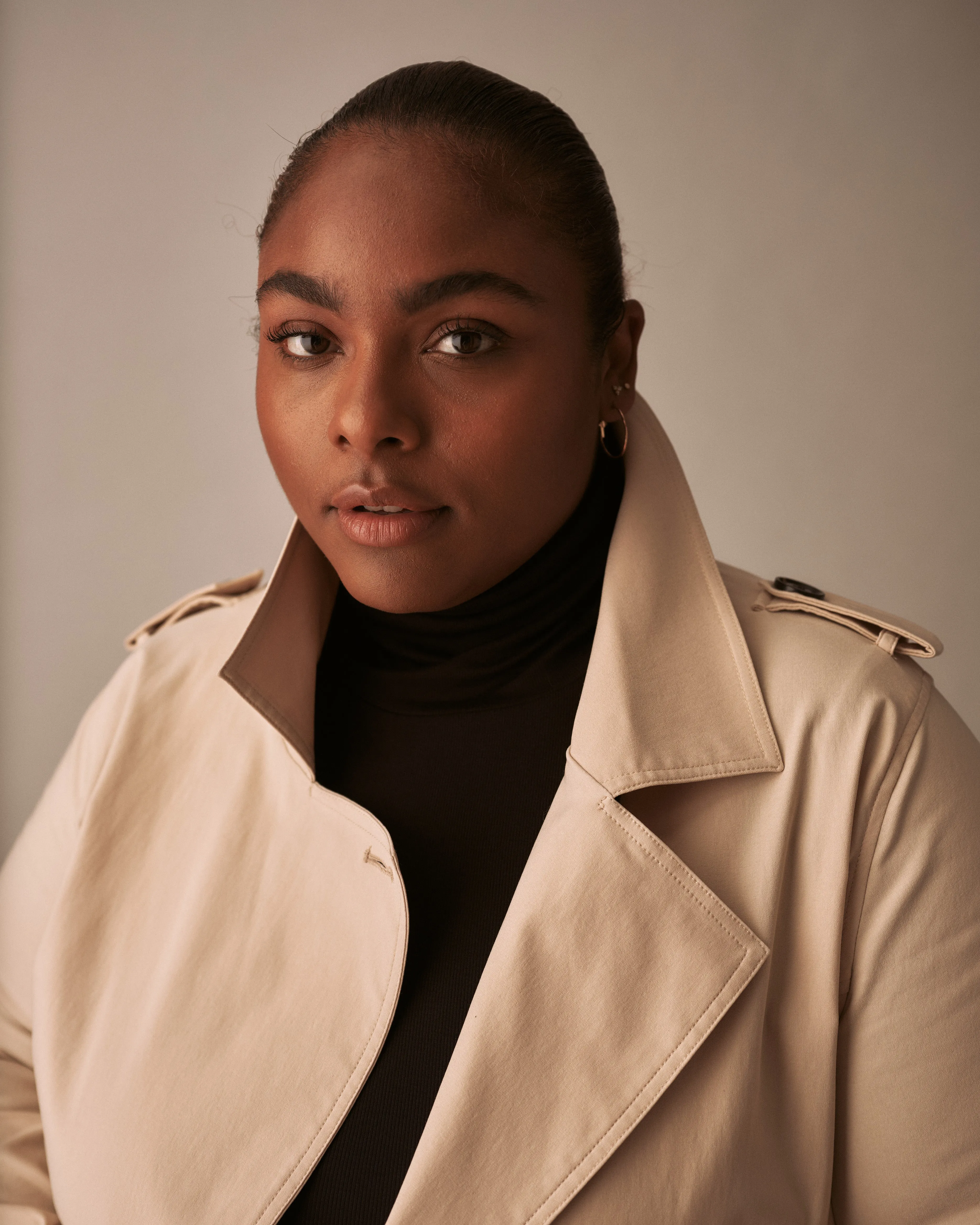 Henning x US Park Soft Trench - Smoke sold by Universal Standard product image thumbnail 3