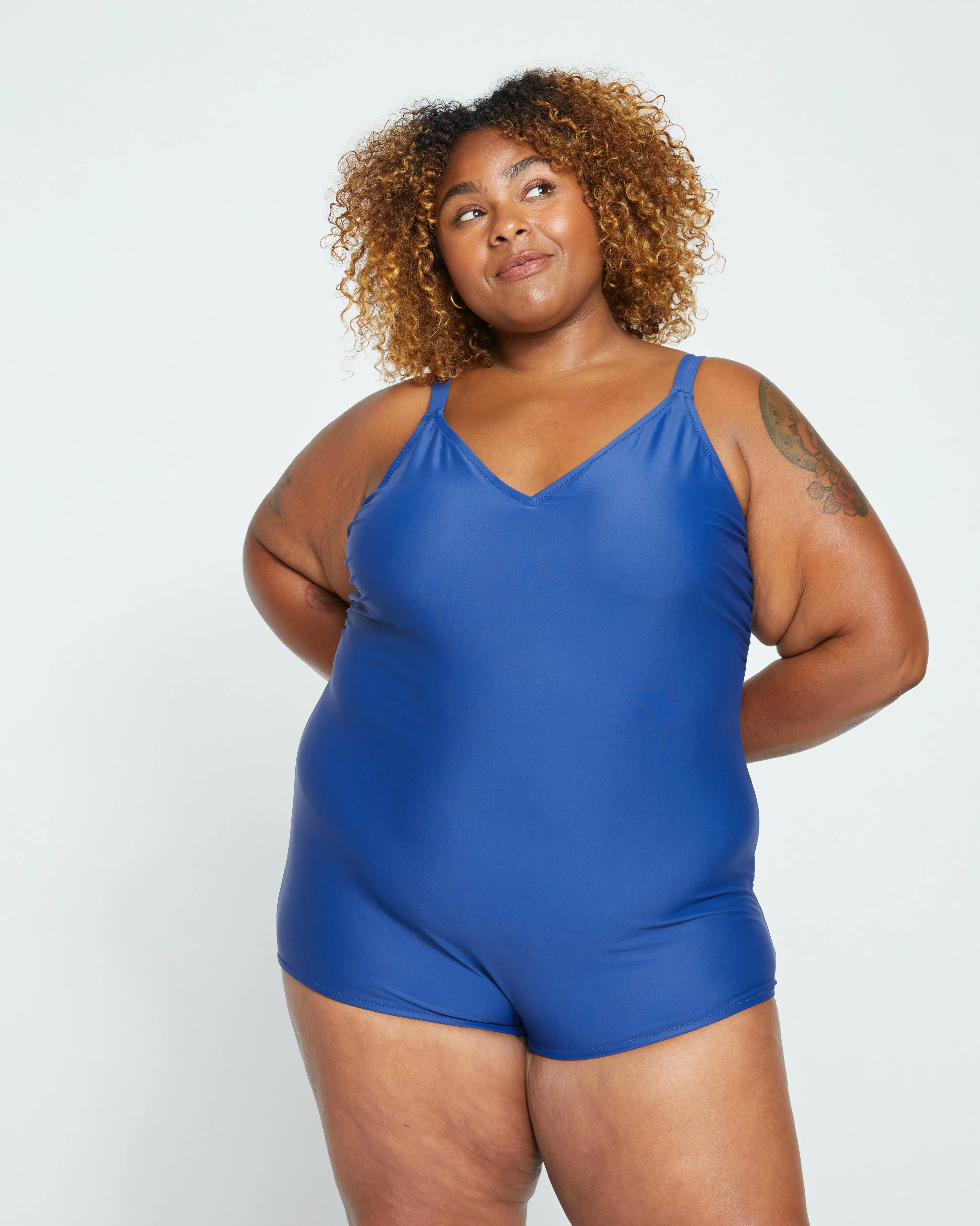 The Swim Bodyshortie - Midnight Seine sold by Universal Standard