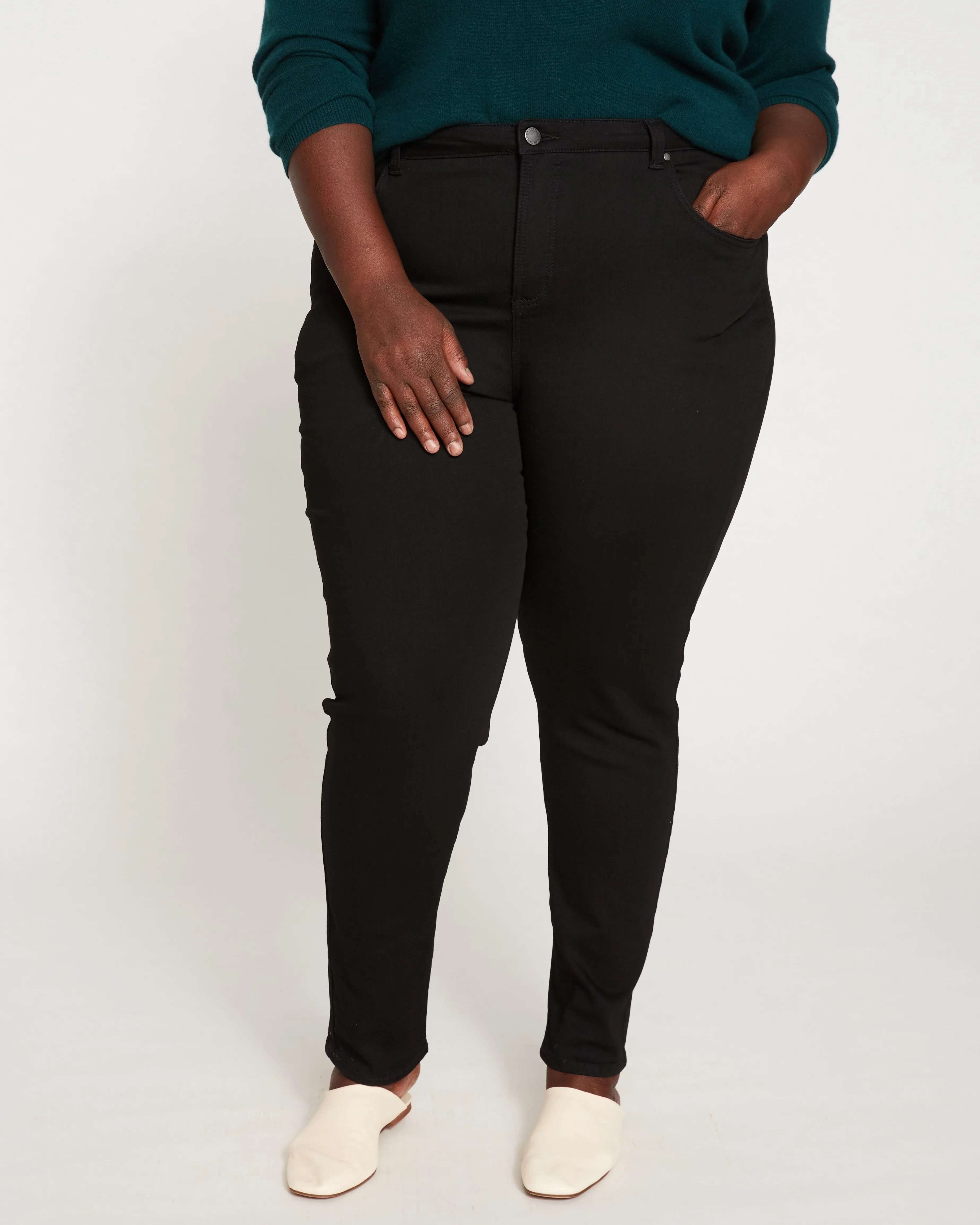 Seine High Rise Skinny Jeans 32 Inch - Black sold by Universal Standard product image thumbnail 2