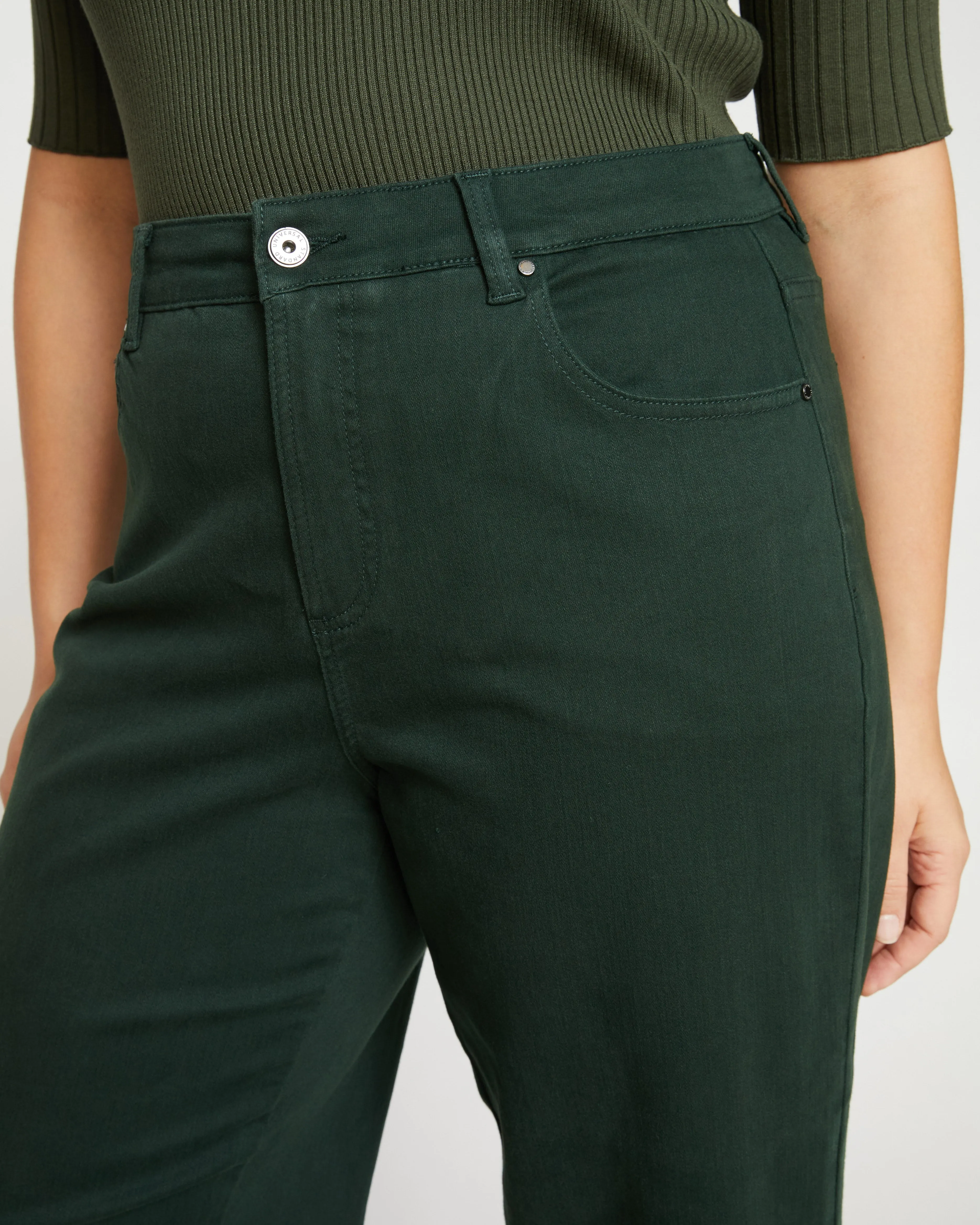 Bae Boyfriend Crop Jeans - Forest Green sold by Universal Standard product image thumbnail 2