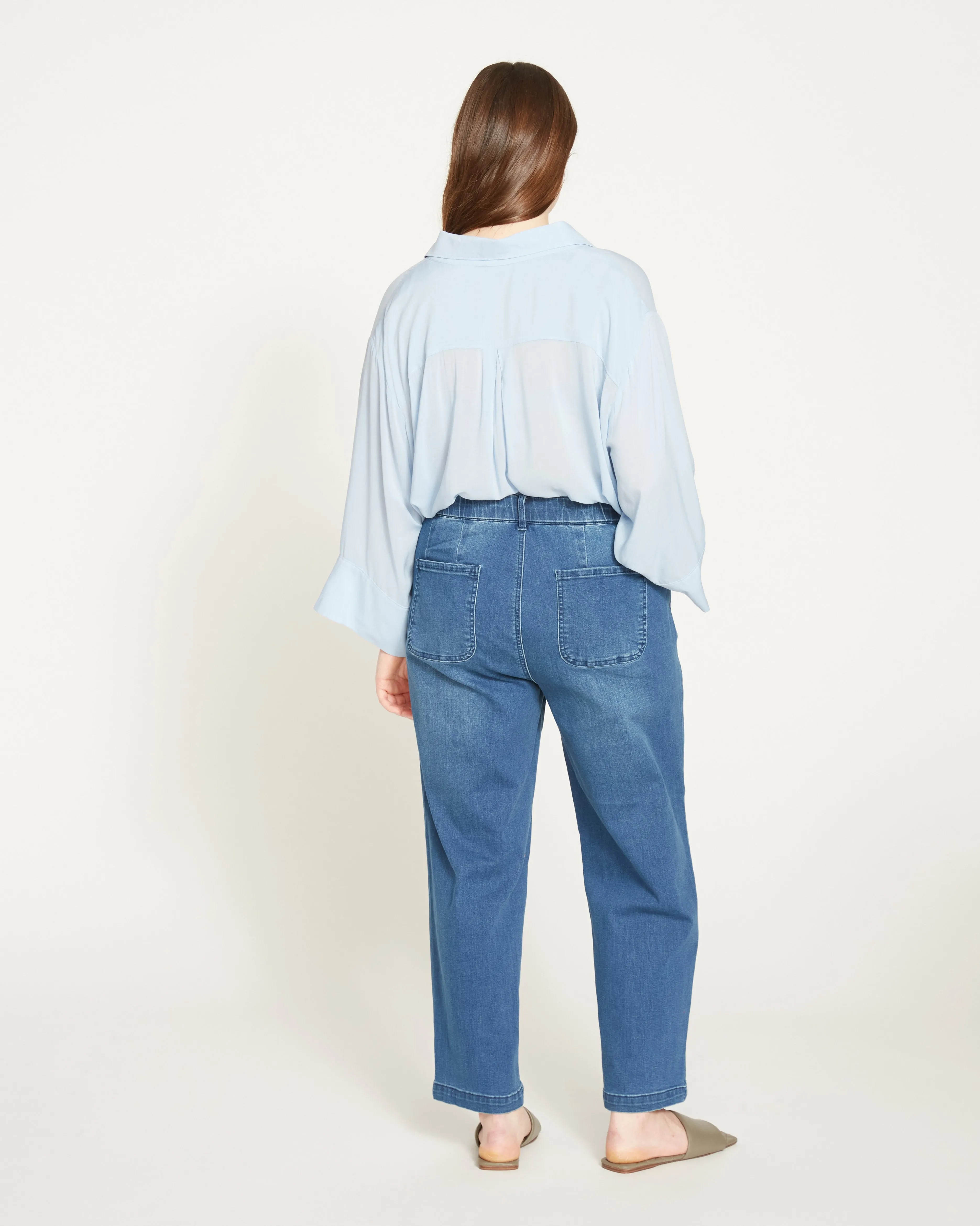 Elastic Waist Weekend Jeans - True Blue sold by Universal Standard product image thumbnail 5