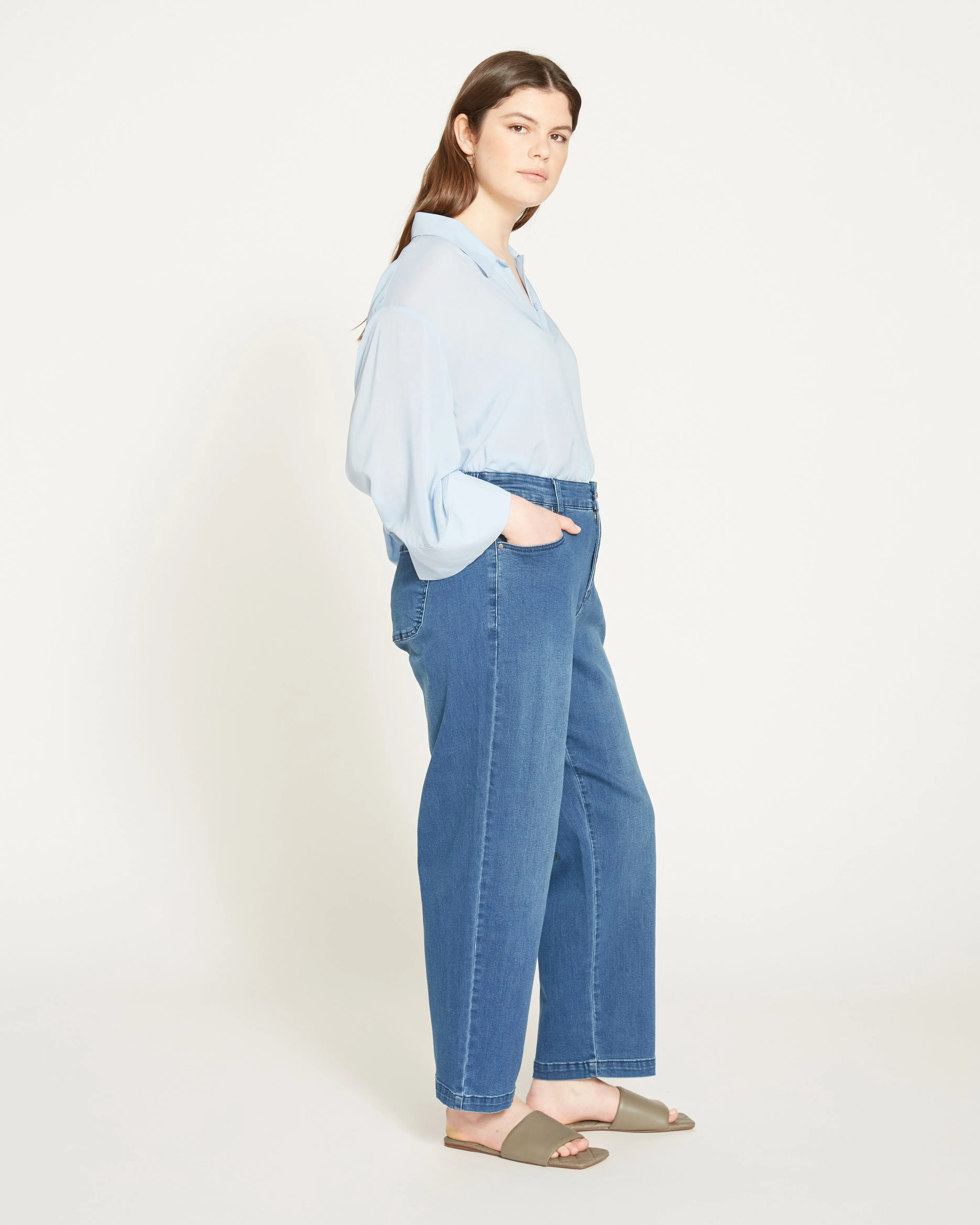 Elastic Waist Weekend Jeans - True Blue sold by Universal Standard product image thumbnail 4