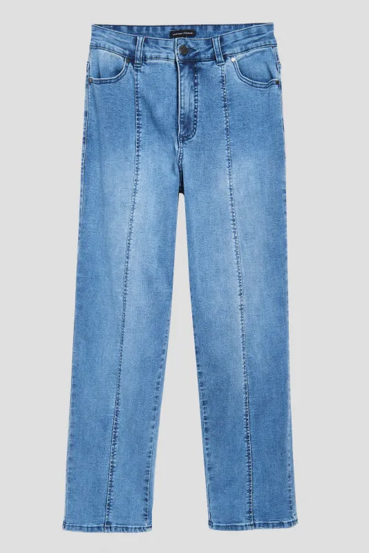 Whitney Super High Rise Seam Tapered Leg Jeans - Distressed Light Blue sold by Universal Standard product image thumbnail 3