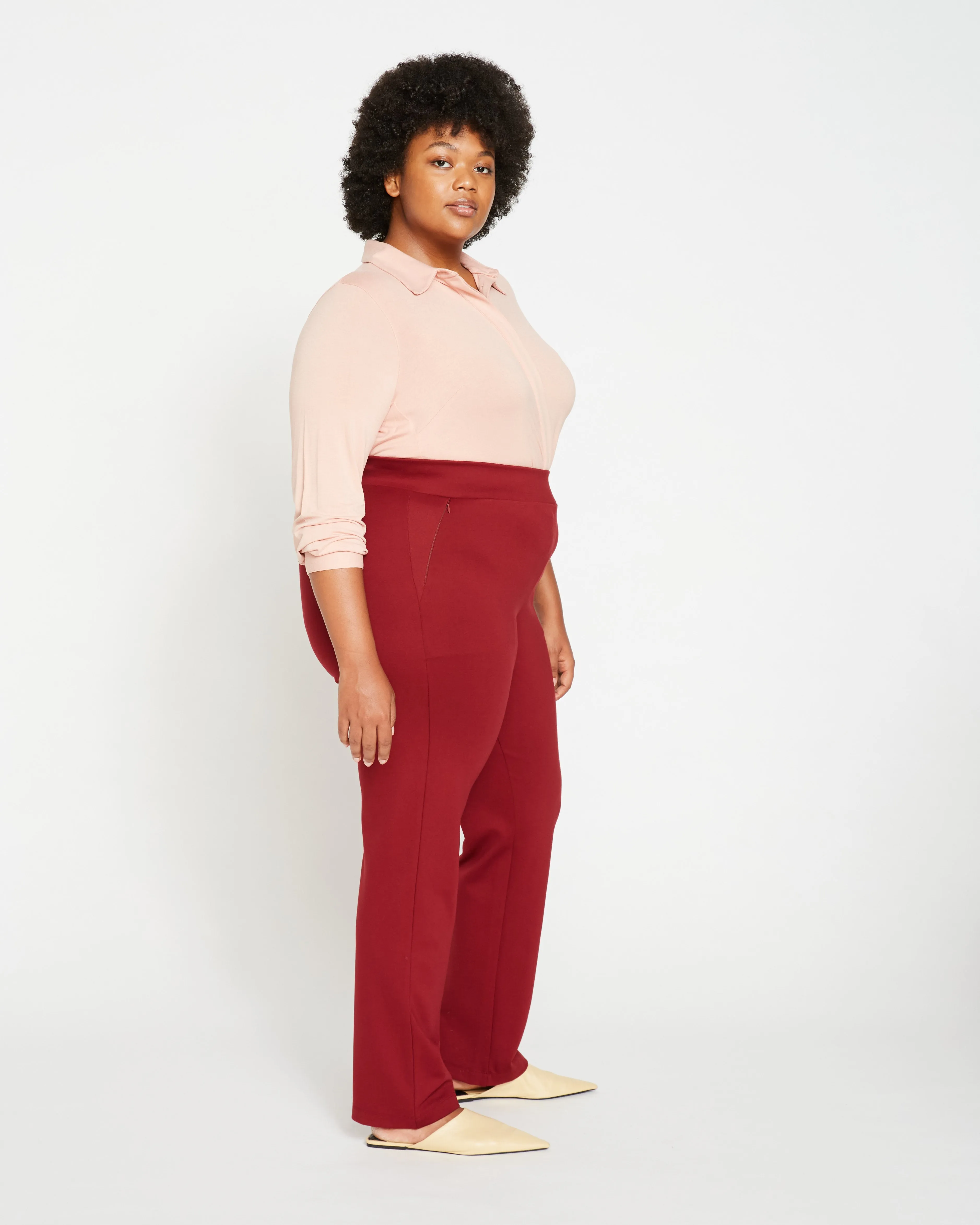 Smart Signature Ponte Pants Long - Red sold by Universal Standard product image thumbnail 2