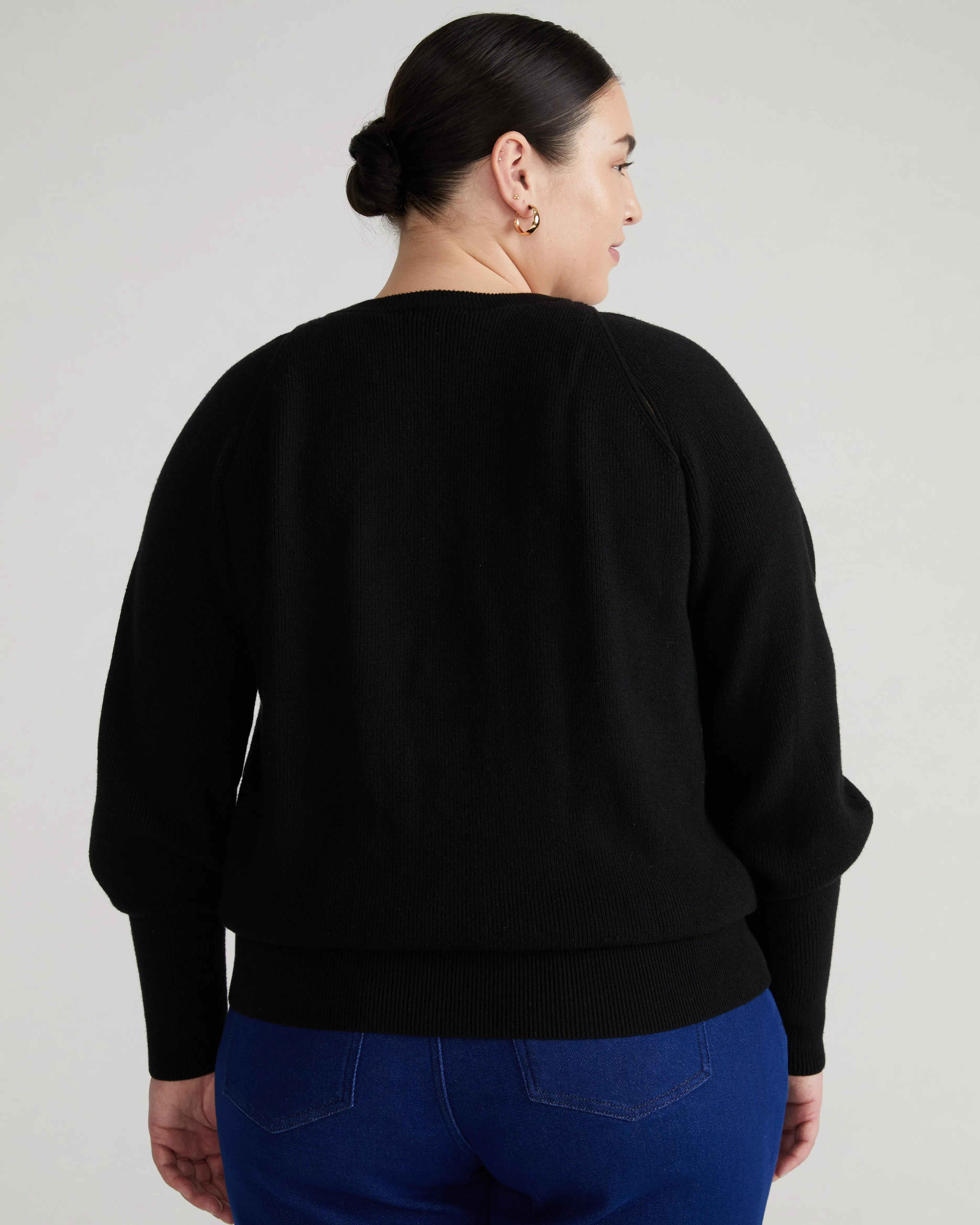 Better-Than-Wool Keyhole Sweater - Black sold by Universal Standard product image thumbnail 4