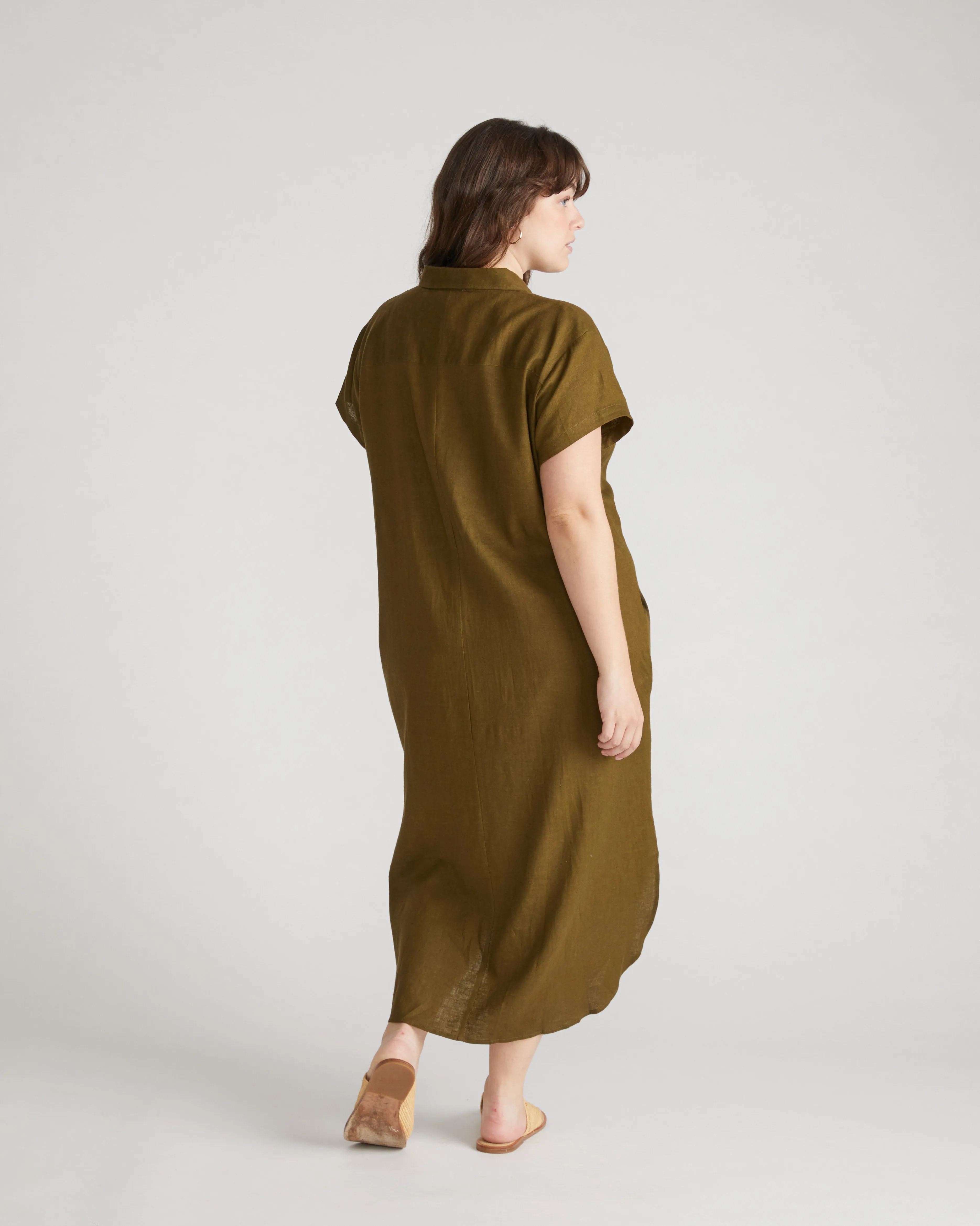 Dune Linen Shirtdress - Budding Stem sold by Universal Standard product image thumbnail 4