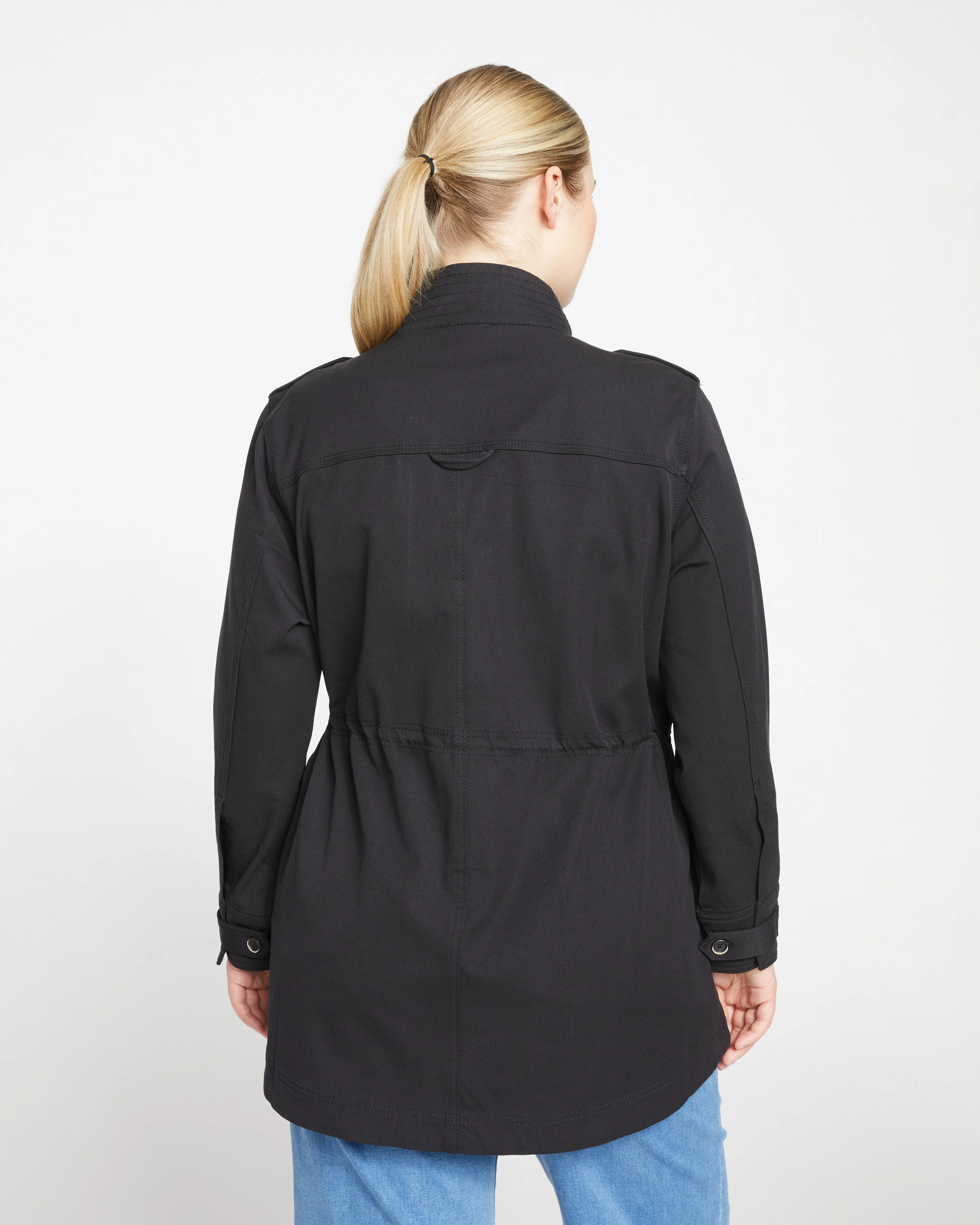 Vineyard Stretch Twill Jacket - Black sold by Universal Standard product image thumbnail 4