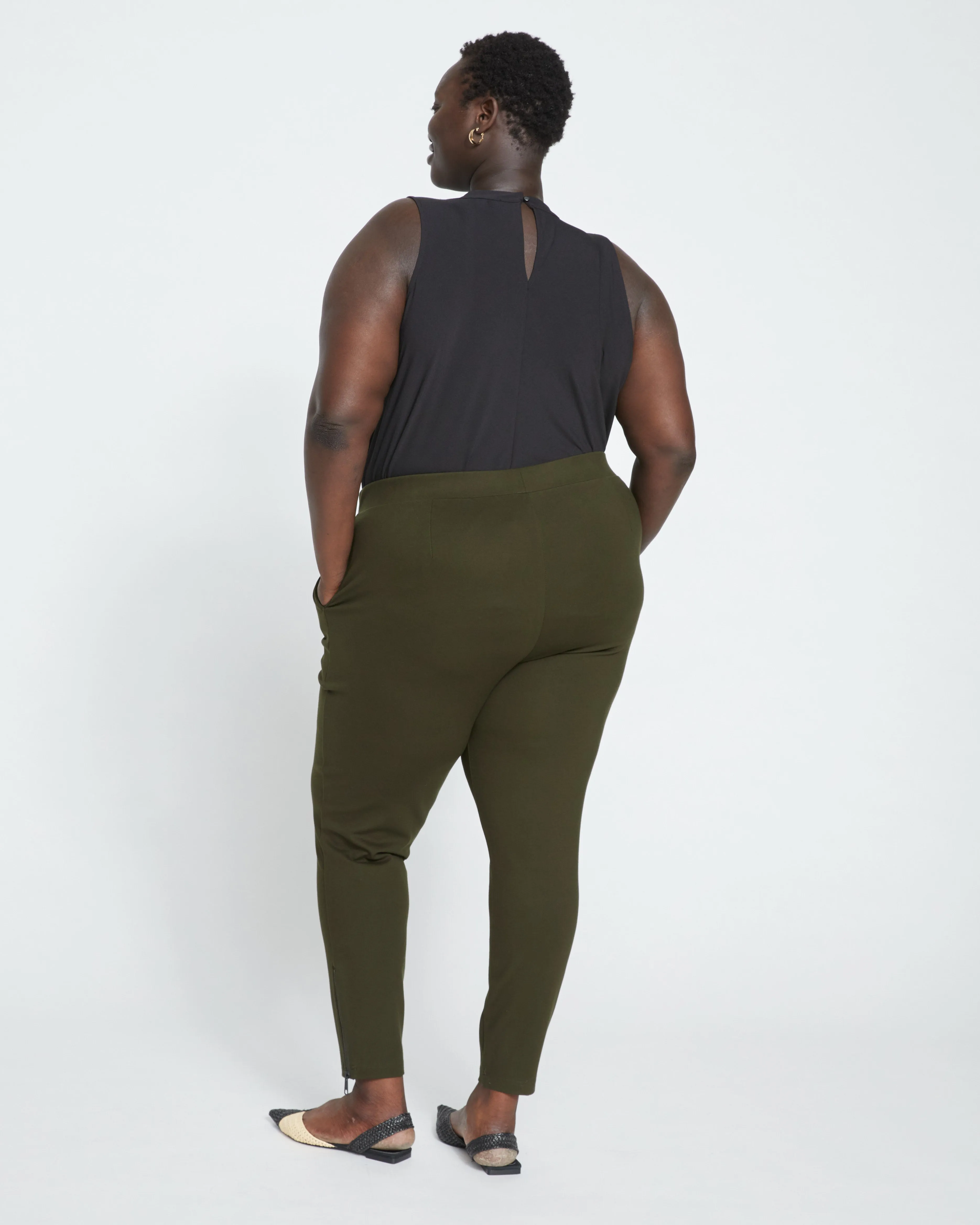 Moro Pocket Signature Ponte Pants - Evening Forest sold by Universal Standard product image thumbnail 5