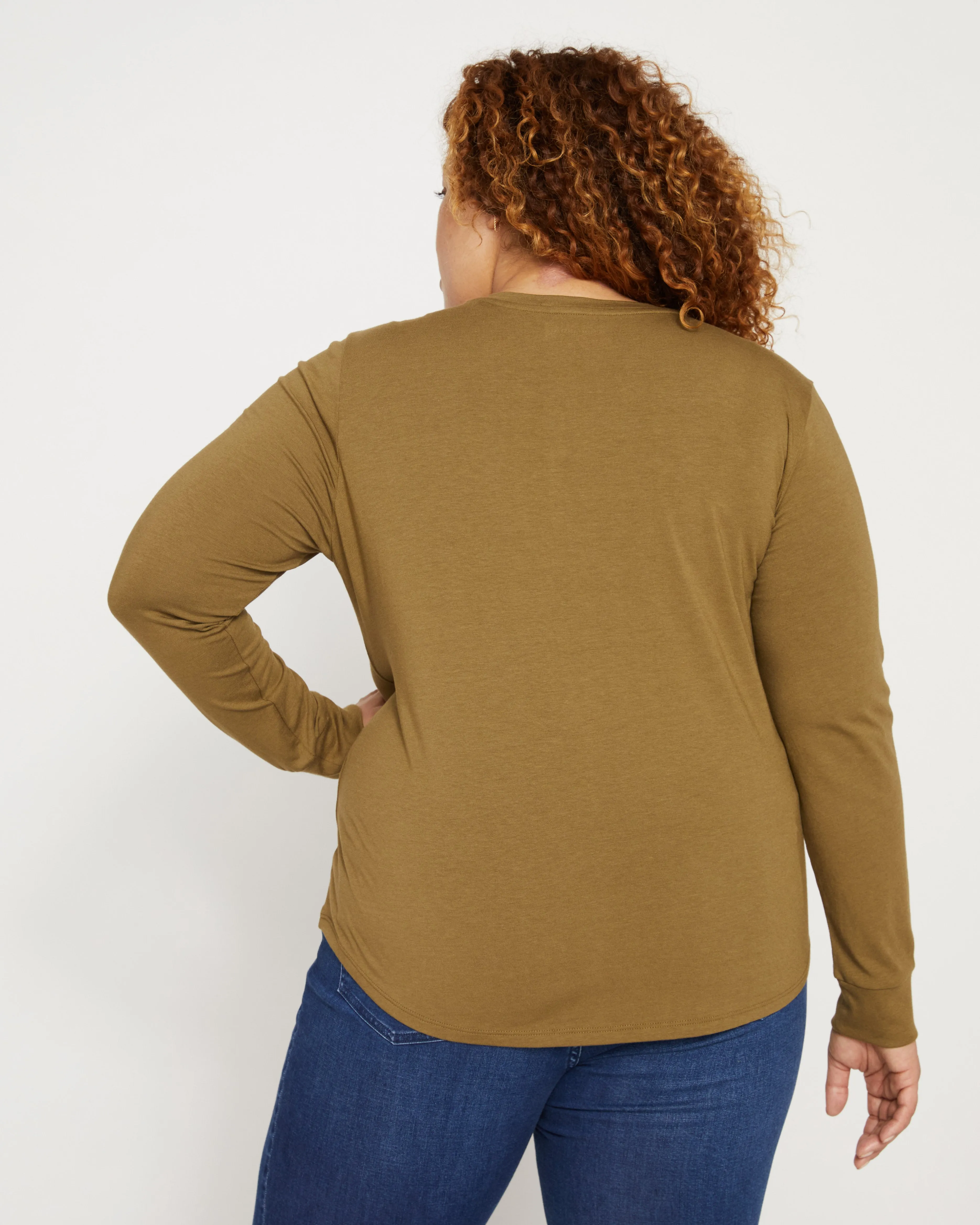Long Sleeve V Rex - Olive sold by Universal Standard product image thumbnail 4