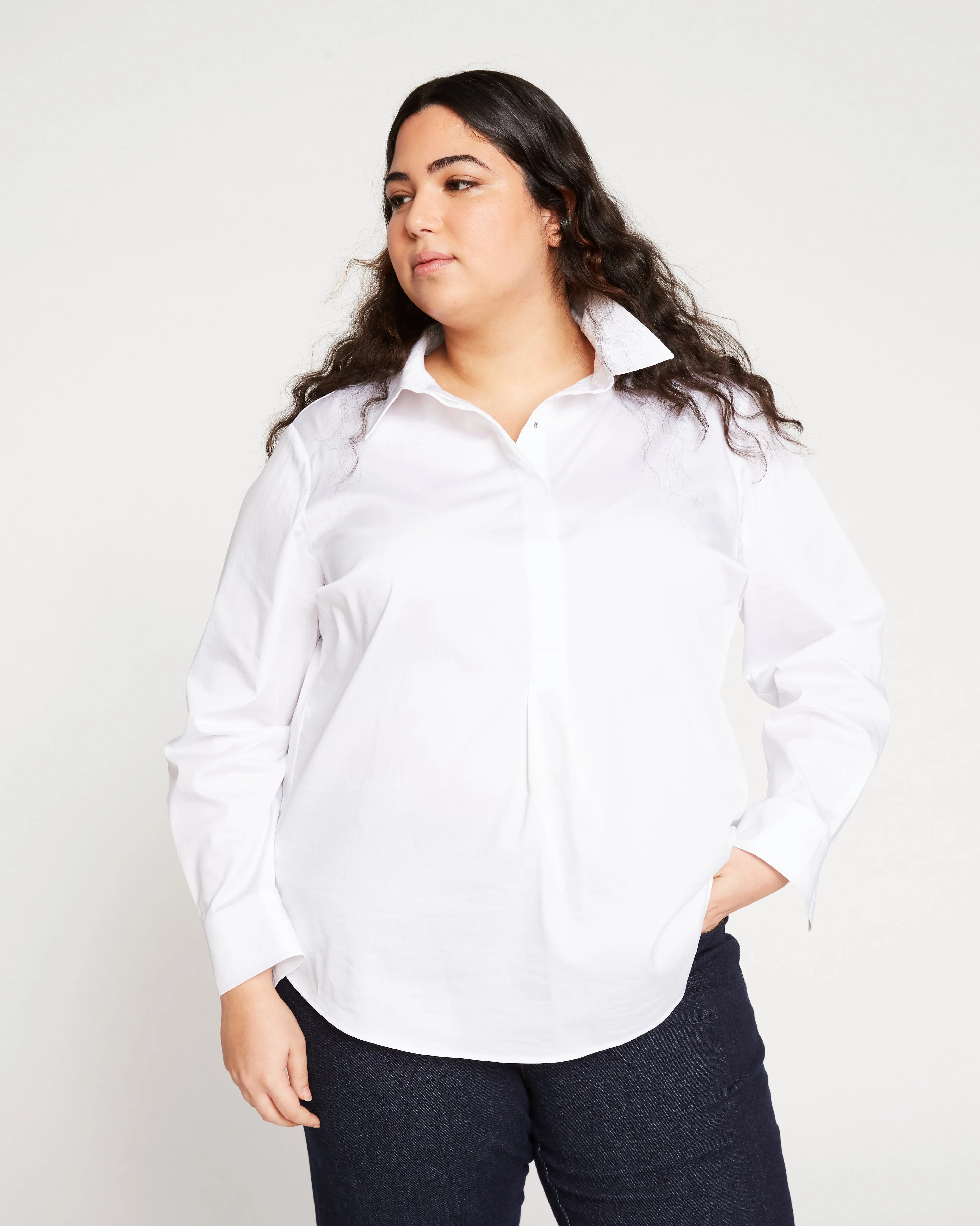 Elbe Shirt - White sold by Universal Standard