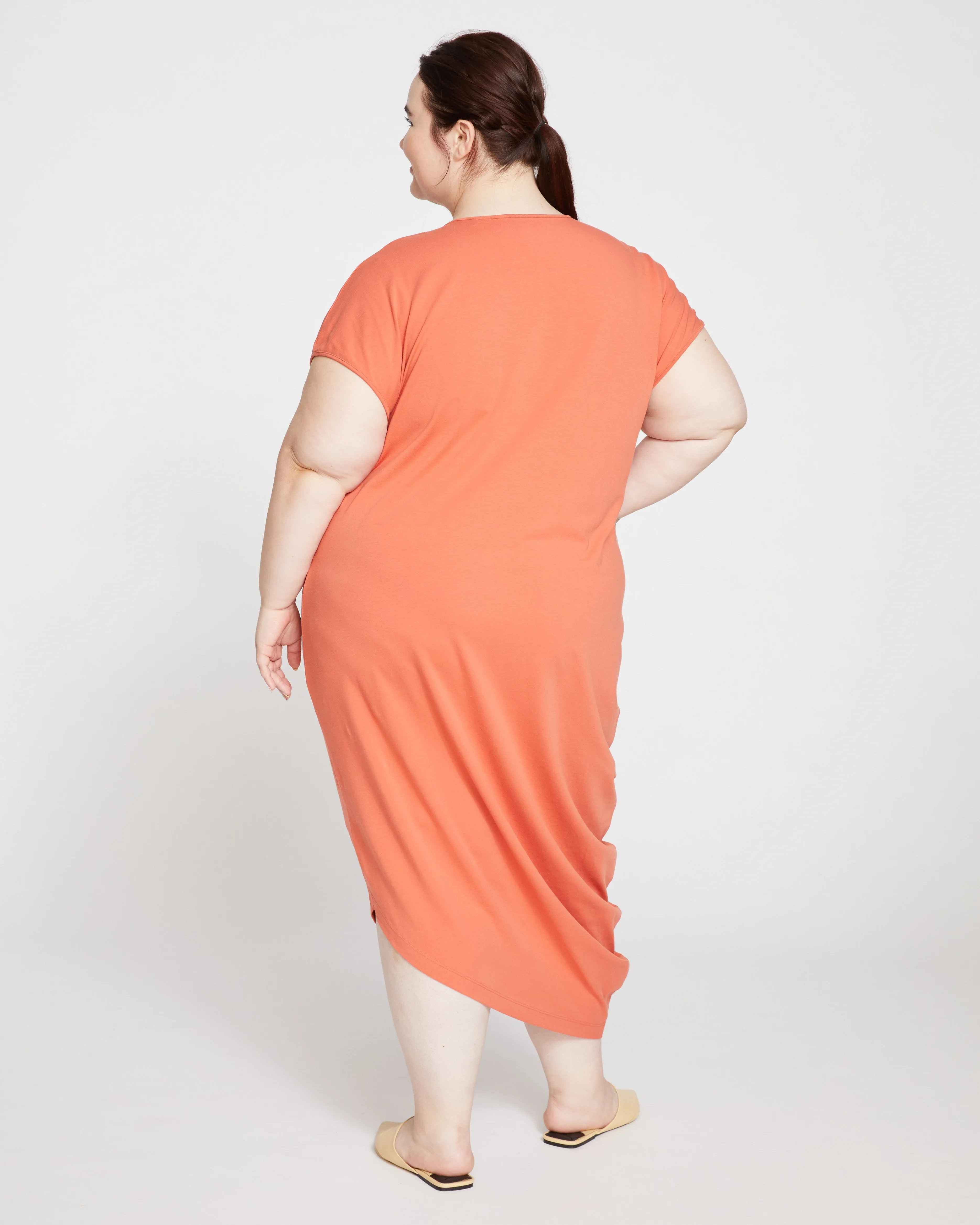 Iconic Geneva V-Neck Dress - Aperol sold by Universal Standard product image thumbnail 4