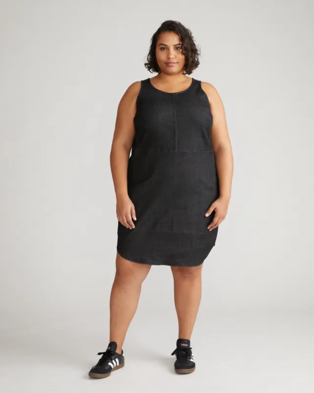 Janis ComfortDenim Easy Dress - Black sold by Universal Standard