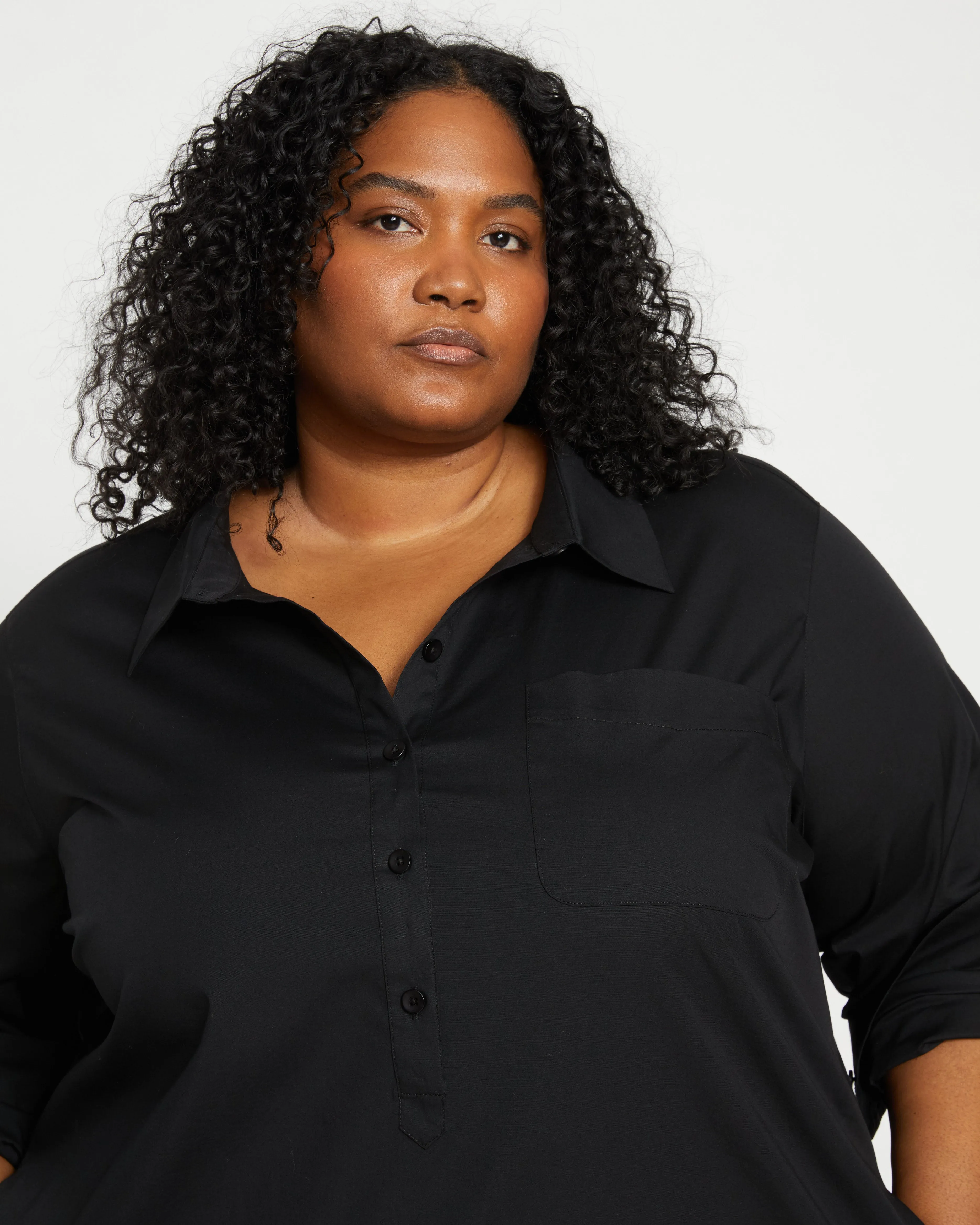 Rubicon Shirtdress 2 - Black sold by Universal Standard product image thumbnail 2