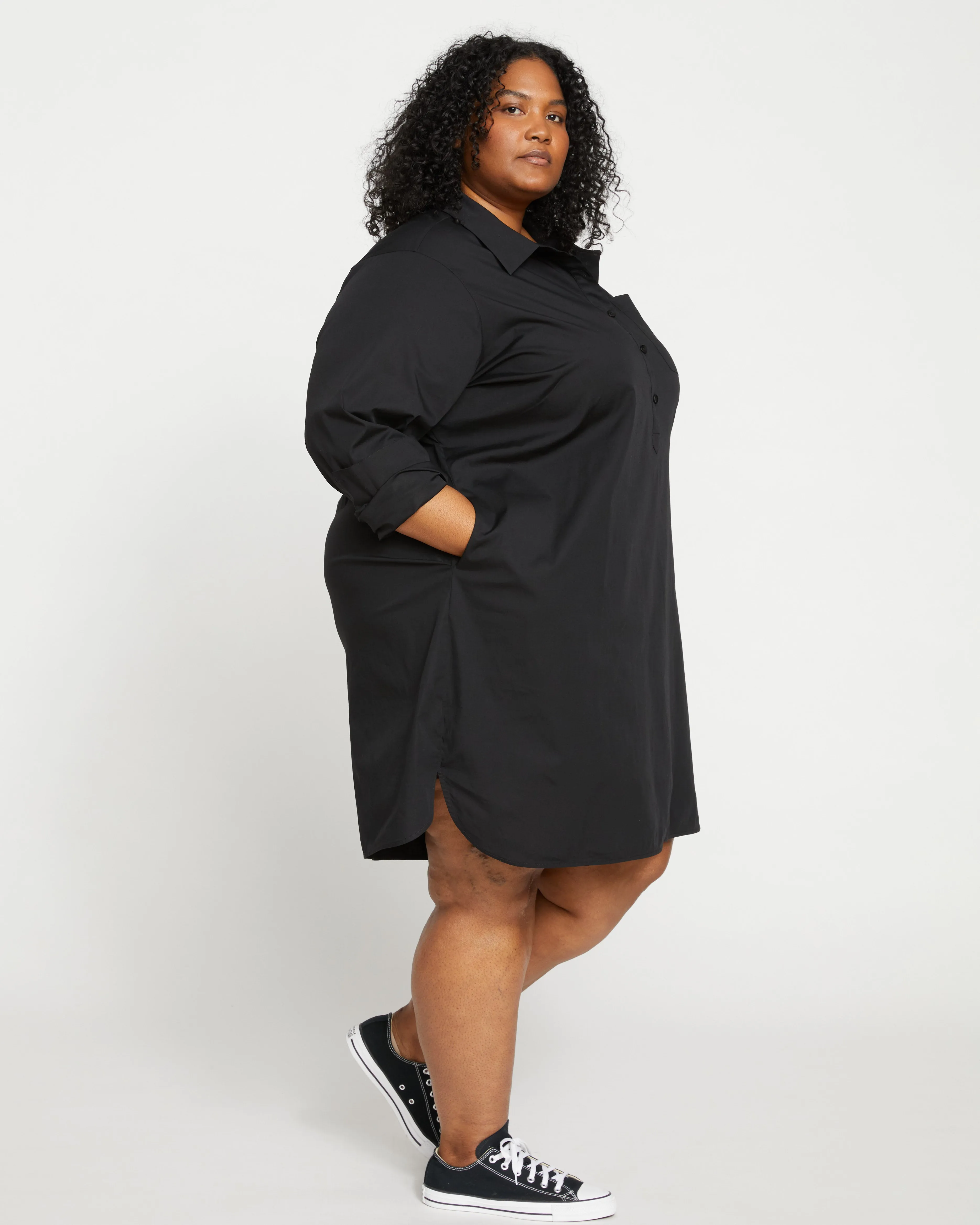 Rubicon Shirtdress 2 - Black sold by Universal Standard product image thumbnail 3