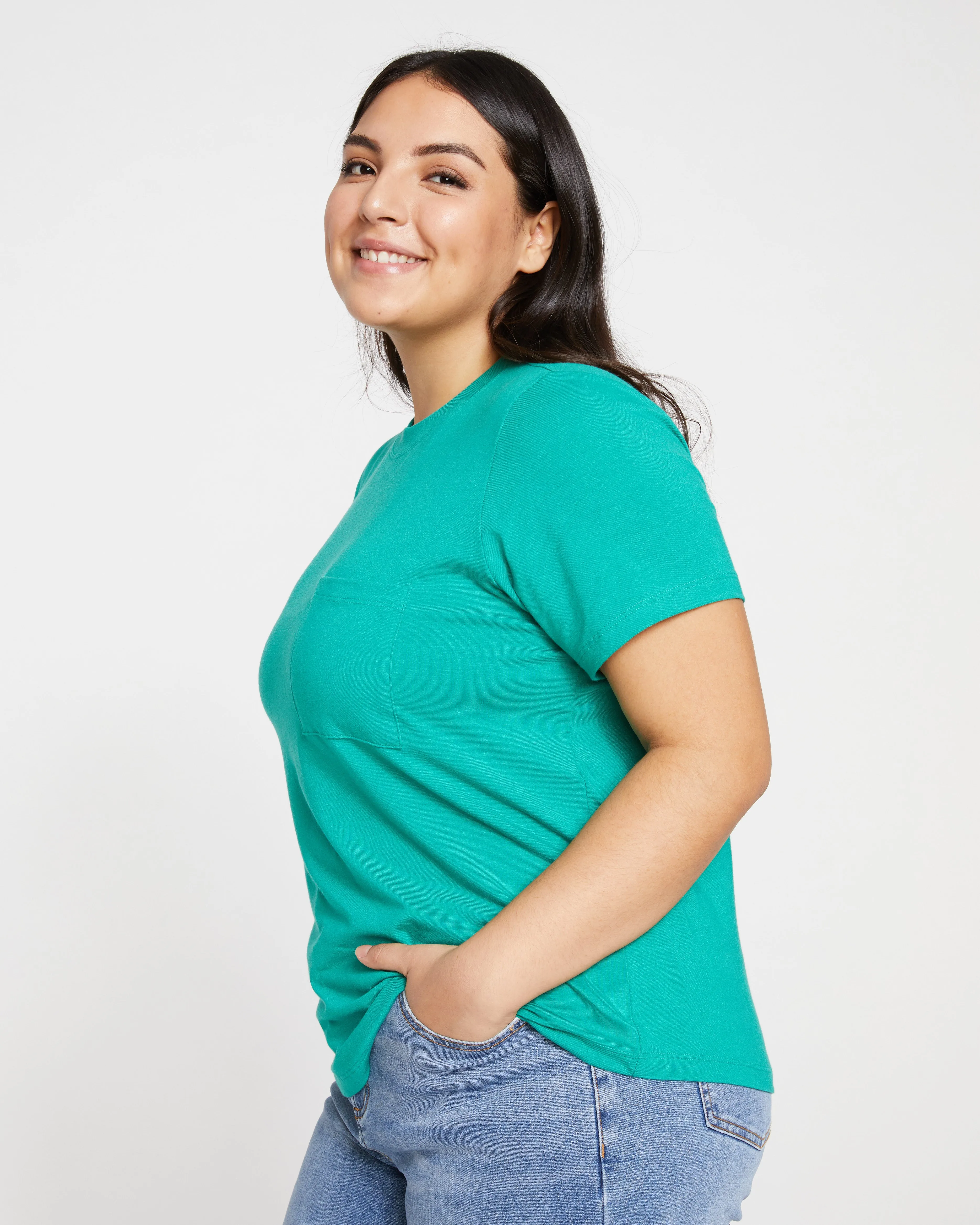 Garcon Tee - Green Lake sold by Universal Standard product image thumbnail 3