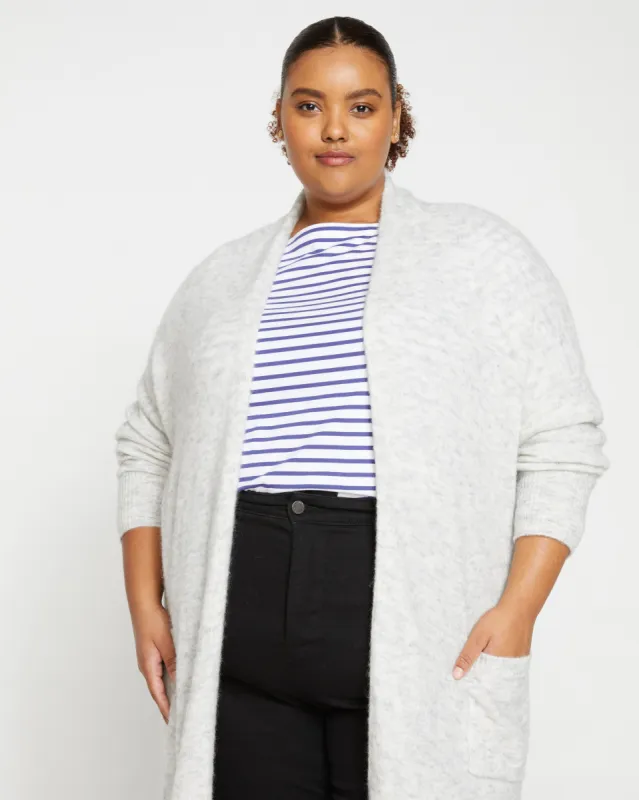 Fuzzy Duster Cardigan - Cloudy Sky sold by Universal Standard