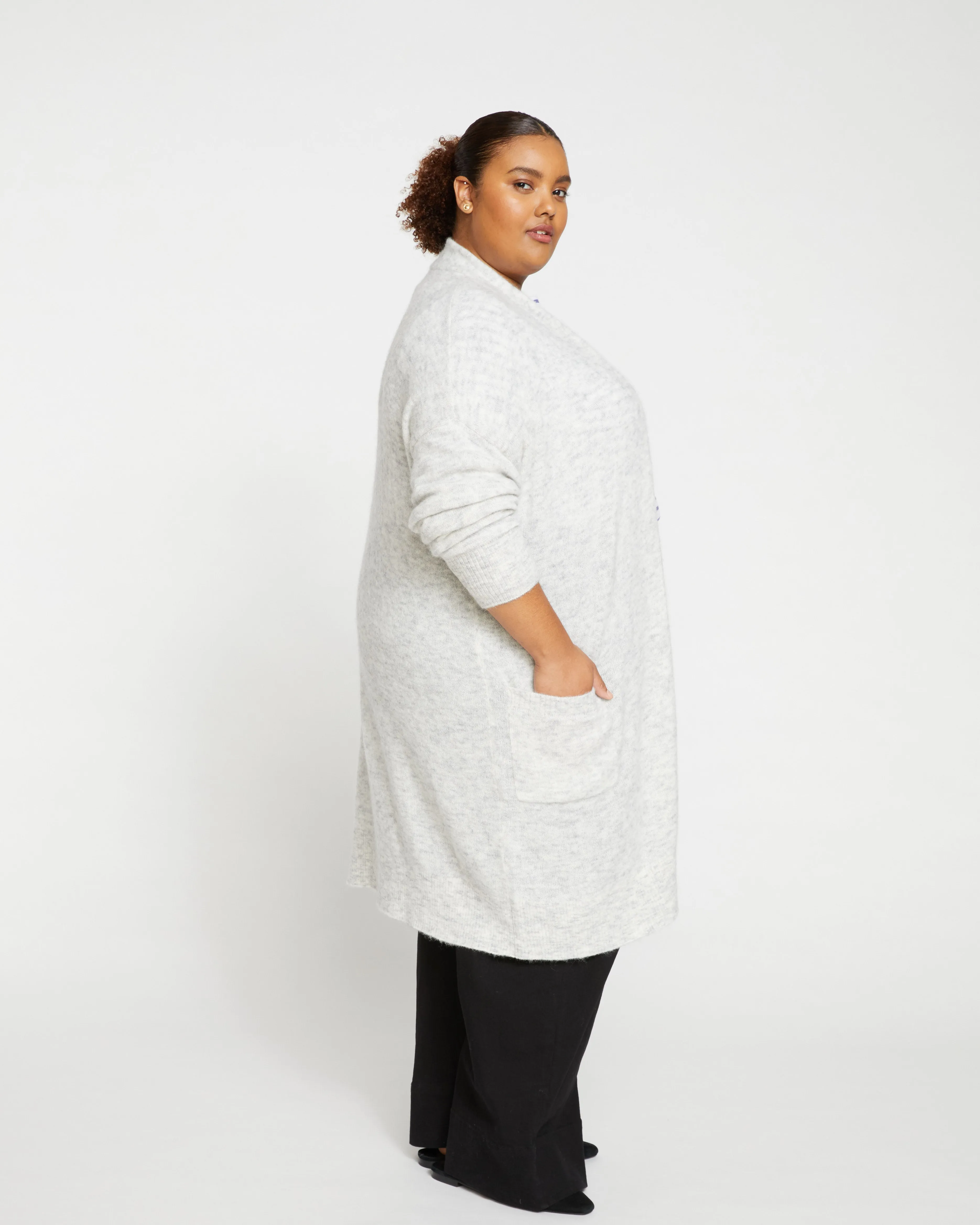 Fuzzy Duster Cardigan - Cloudy Sky sold by Universal Standard product image thumbnail 3