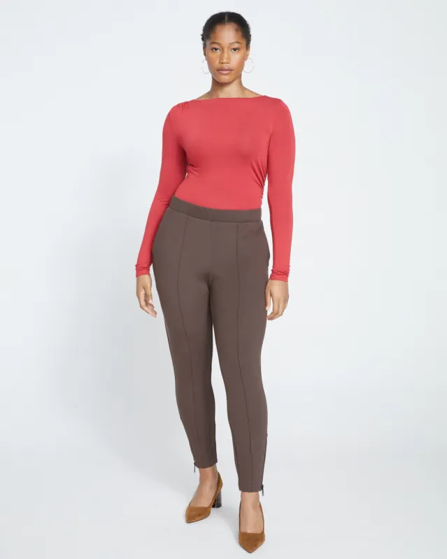 Moro Pintuck Pocket Ponte Pants - Earth sold by Universal Standard