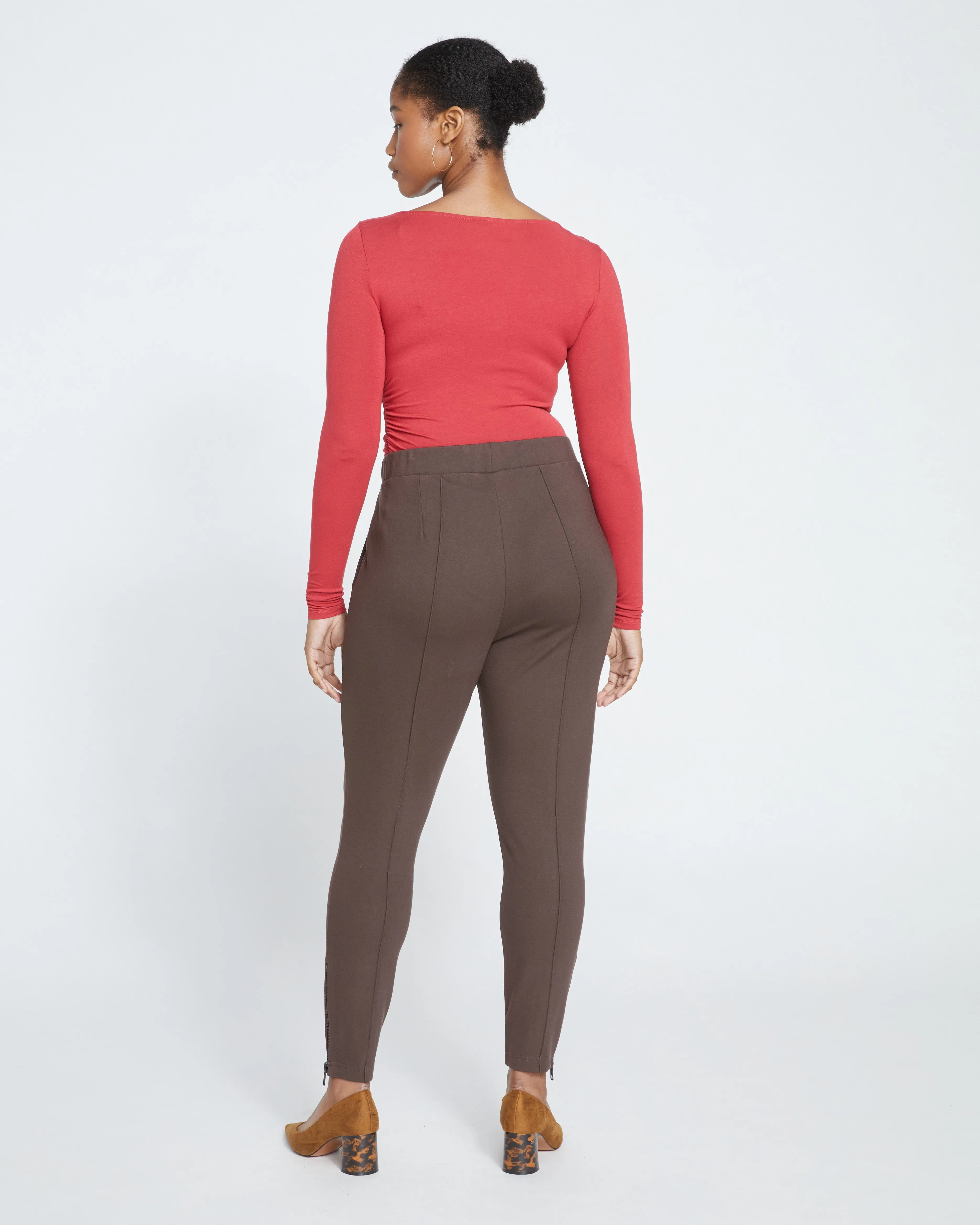 Moro Pintuck Pocket Ponte Pants - Earth sold by Universal Standard product image thumbnail 5