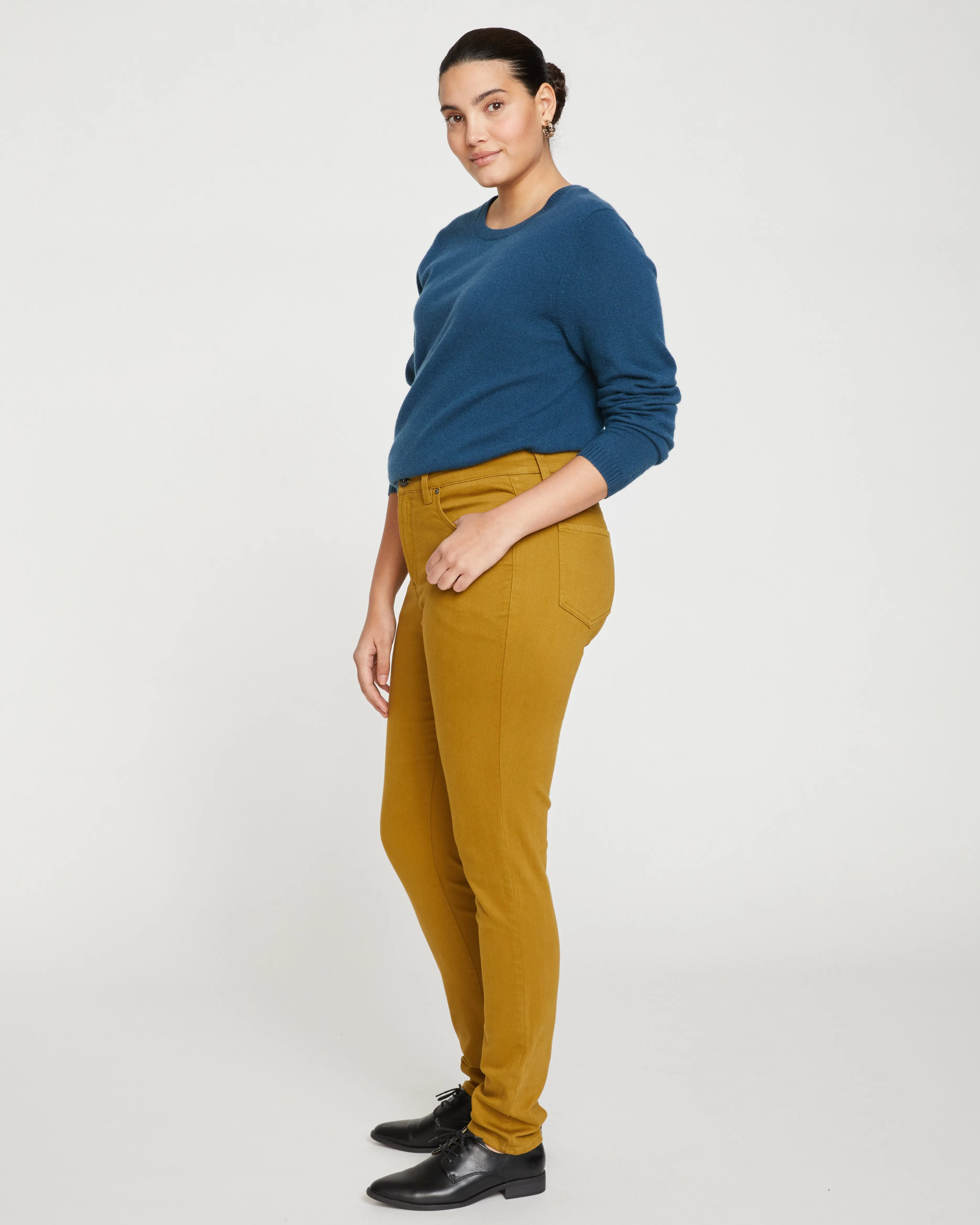 Seine High Rise Skinny Jeans 32 Inch - Dried Palm sold by Universal Standard product image thumbnail 3