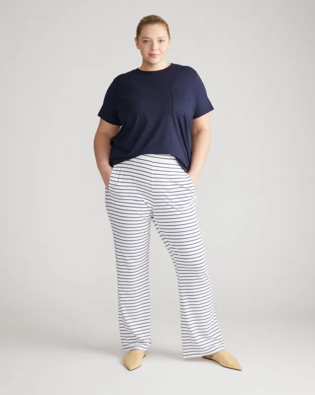UltimateS Mola Lounge Pants - Navy/White sold by Universal Standard