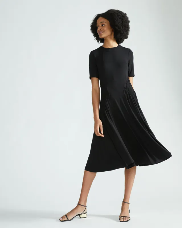 Devi Liquid Jersey Dress - Black sold by Universal Standard