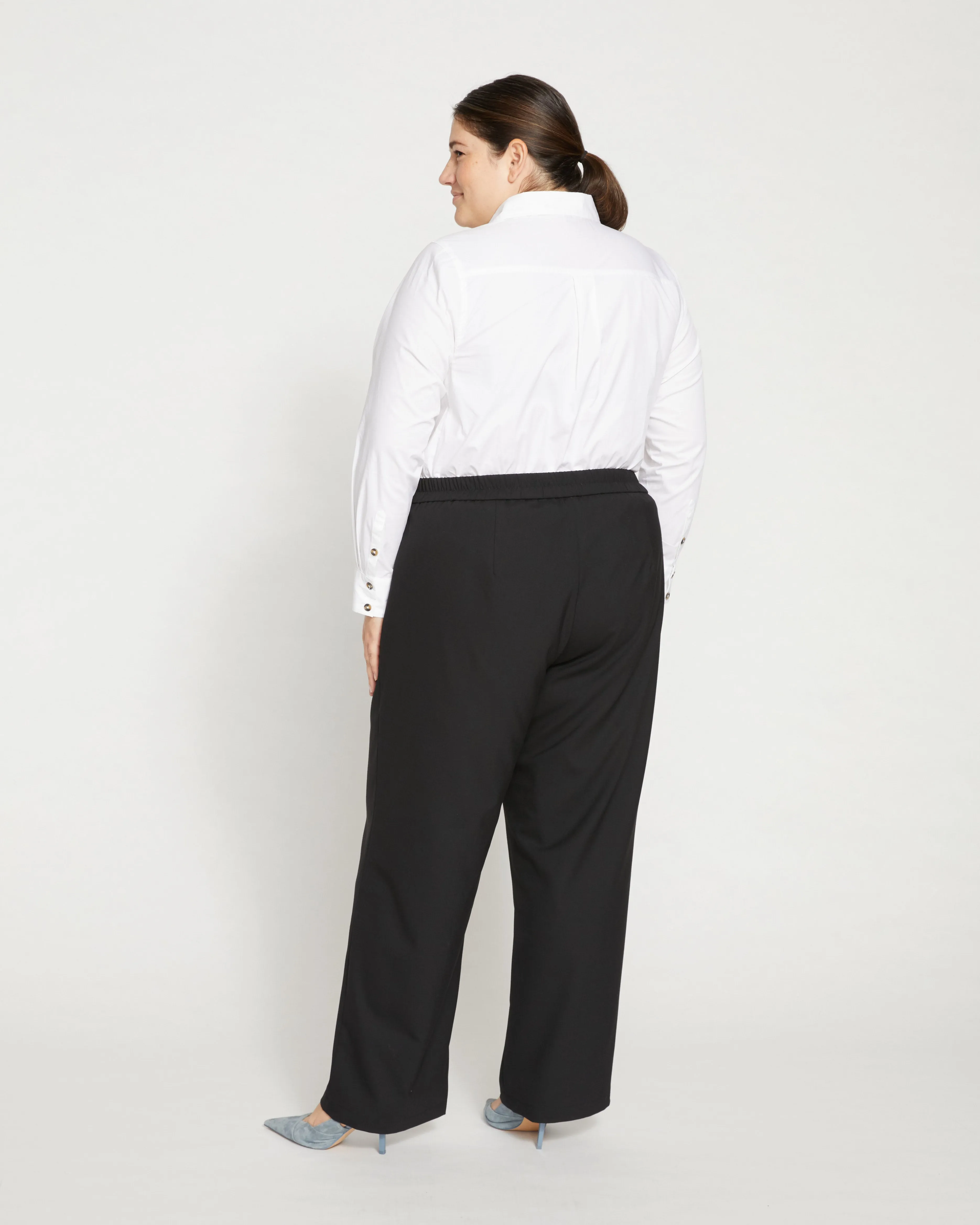 Tribeca Stretch Wool Trousers - Black sold by Universal Standard product image thumbnail 4