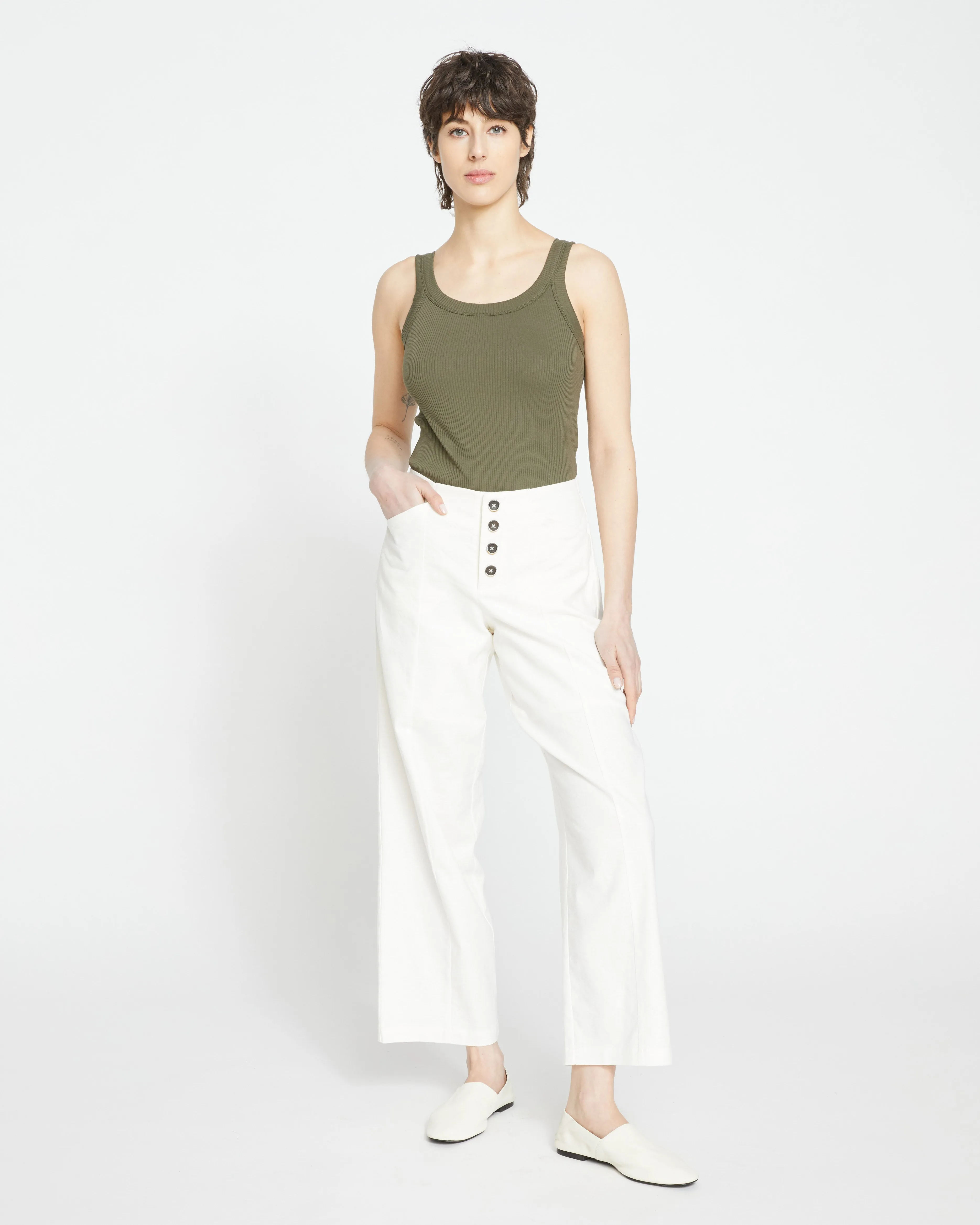 Coastal Linen Pants - White sold by Universal Standard