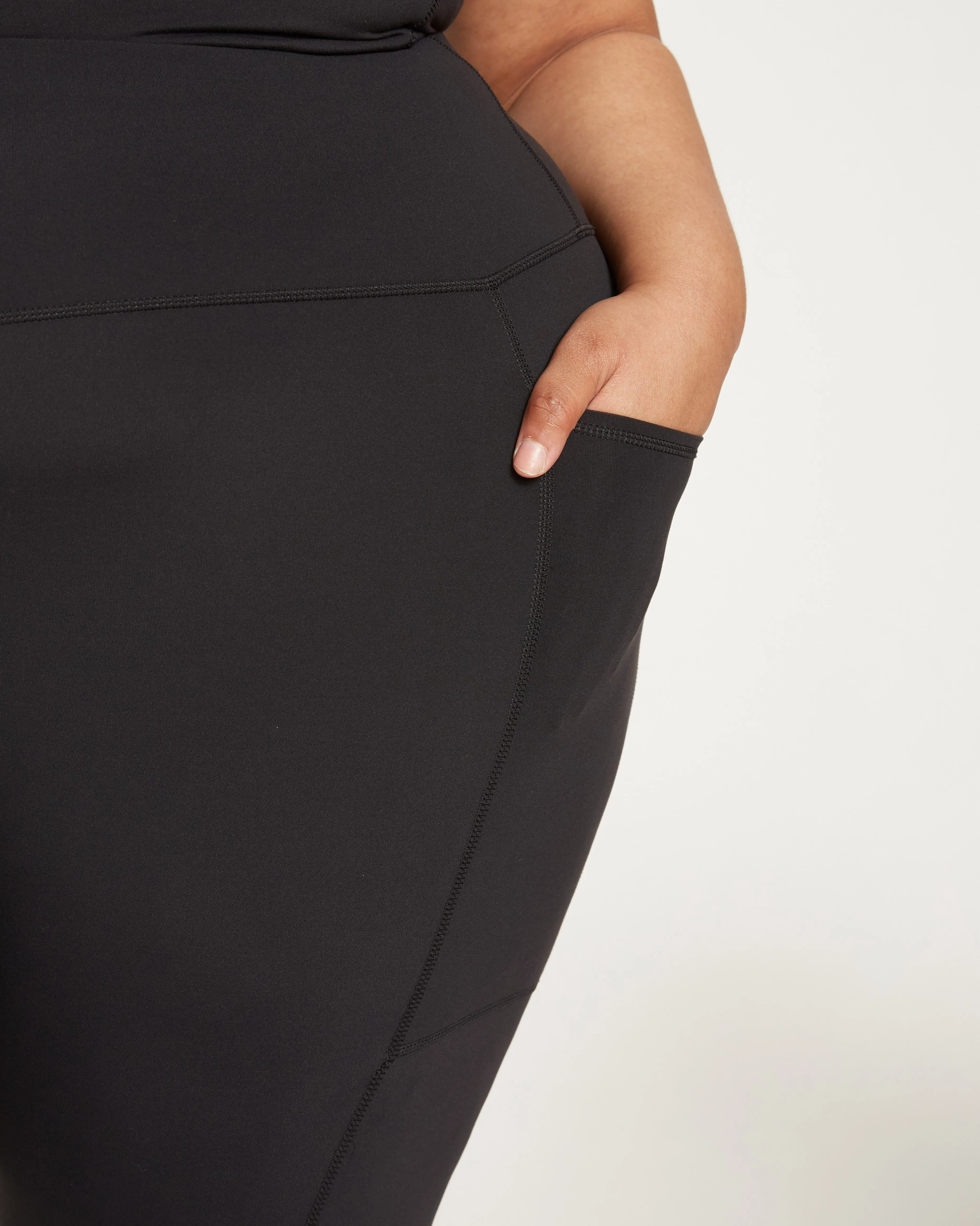 Next-to-Naked Cropped Pocket Legging - Black sold by Universal Standard product image thumbnail 3