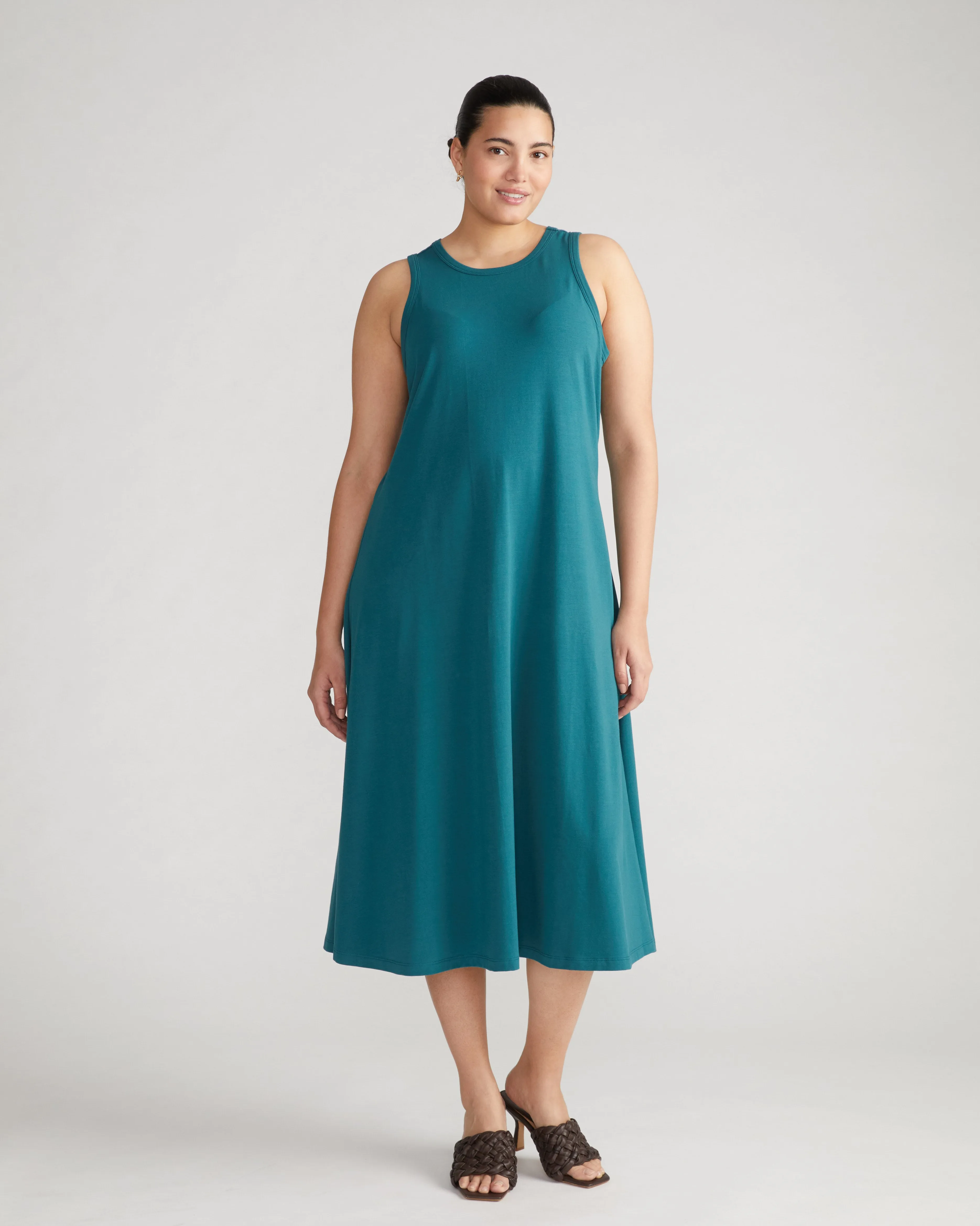 Sardinia Tank Dress - Ocean Floor sold by Universal Standard