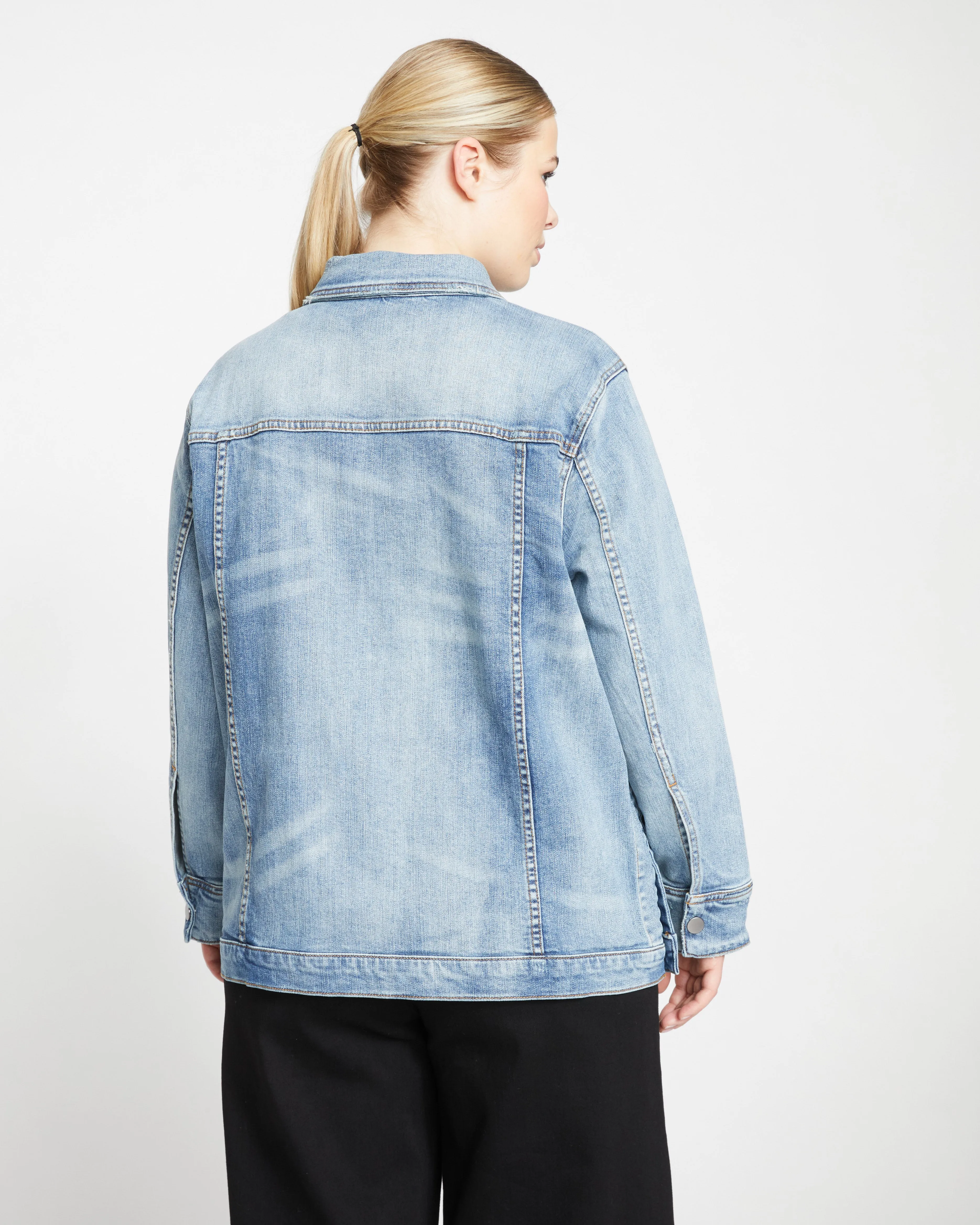 Denim Chore Jacket - Light Blue sold by Universal Standard product image thumbnail 5