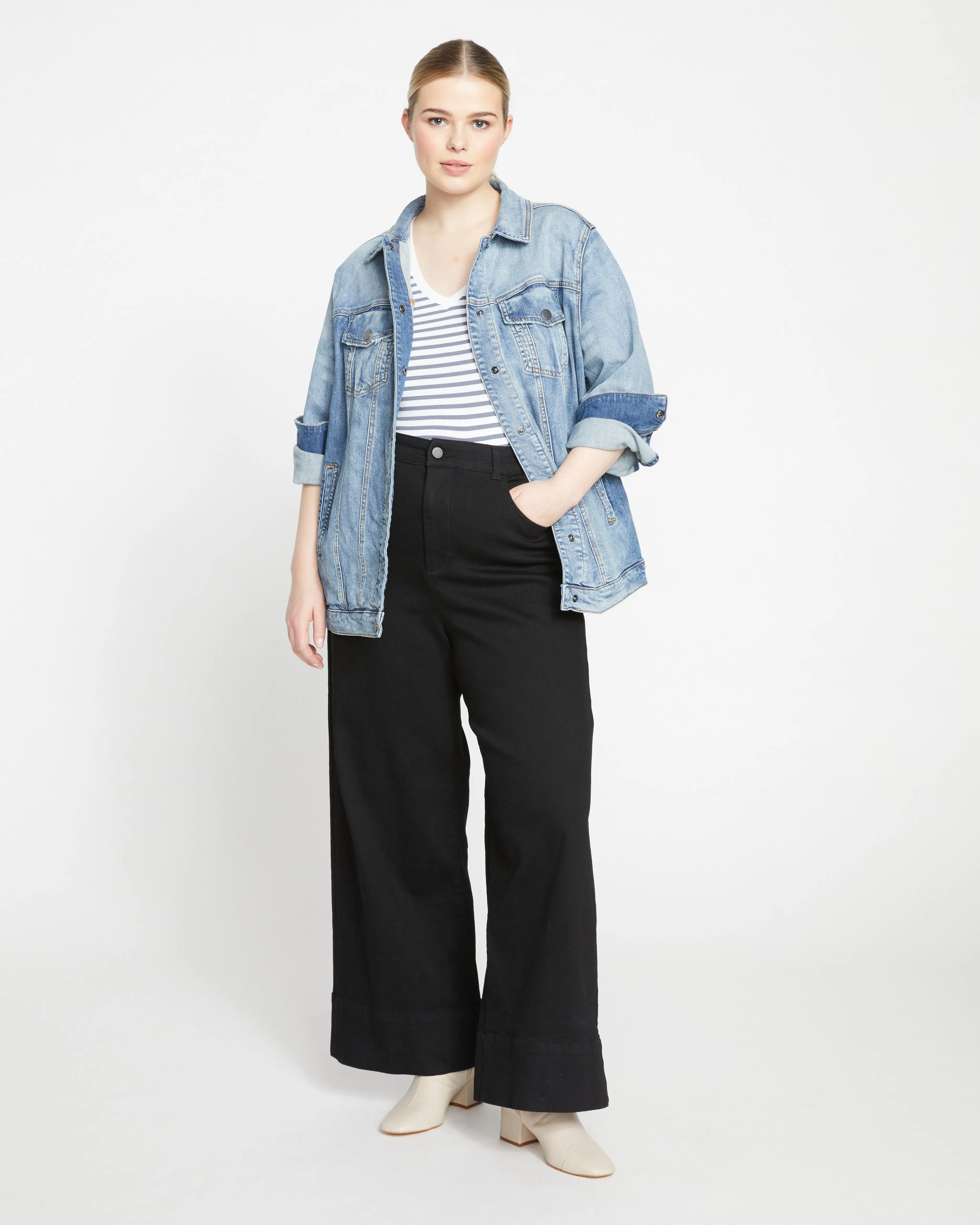 Denim Chore Jacket - Light Blue sold by Universal Standard product image thumbnail 3