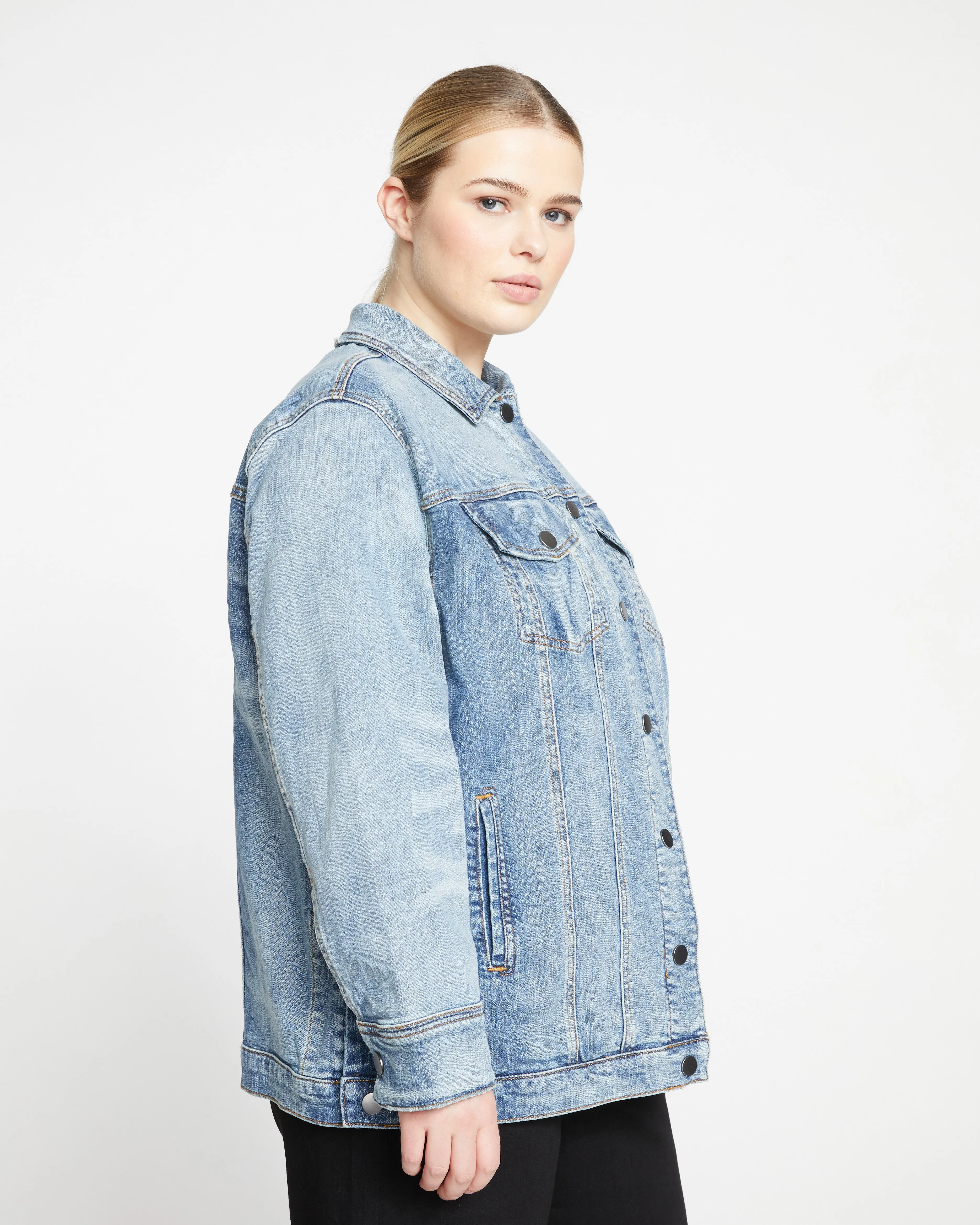 Denim Chore Jacket - Light Blue sold by Universal Standard product image thumbnail 4