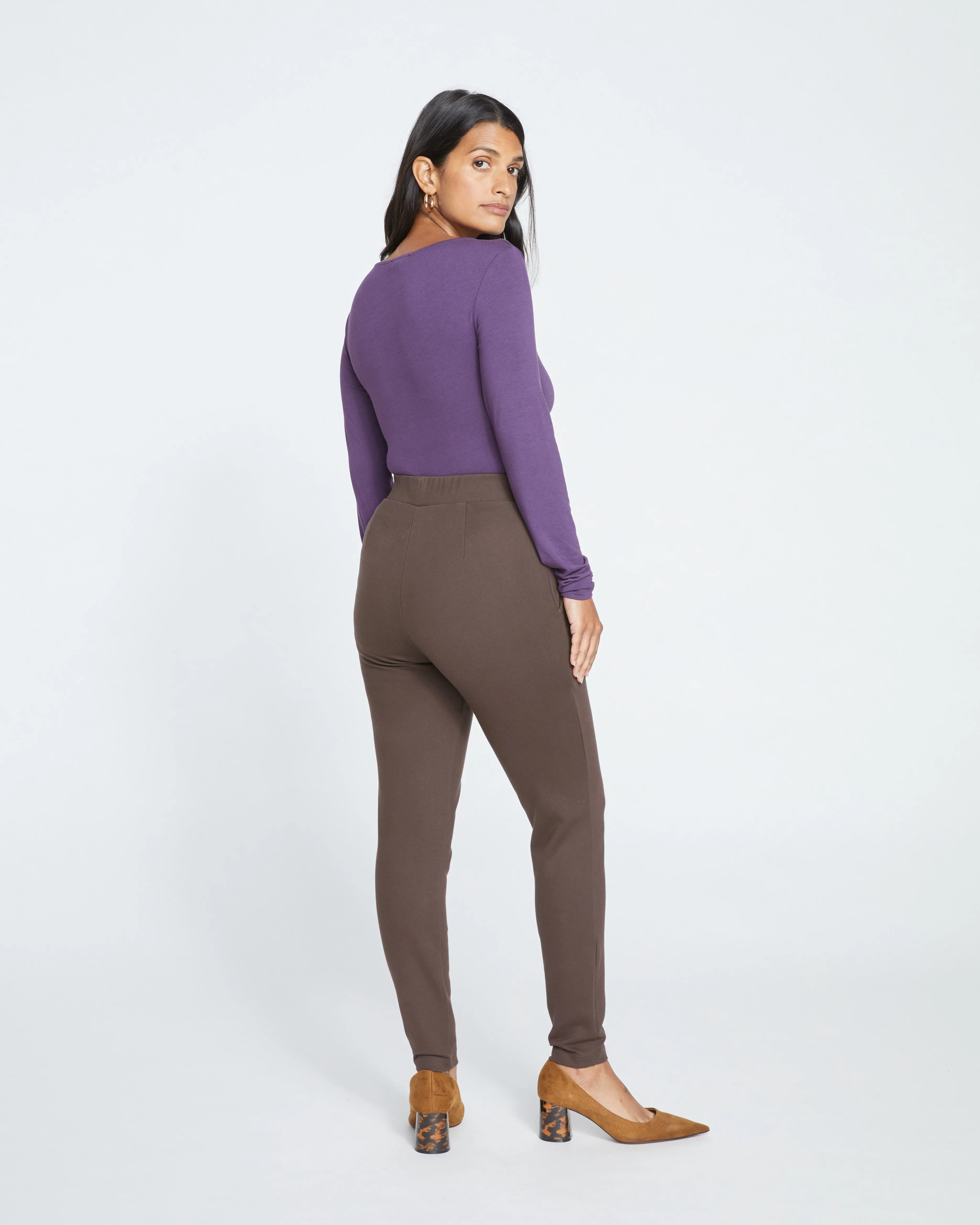 Minimalist Moro Pocket Signature Ponte Pants - Earth sold by Universal Standard product image thumbnail 5