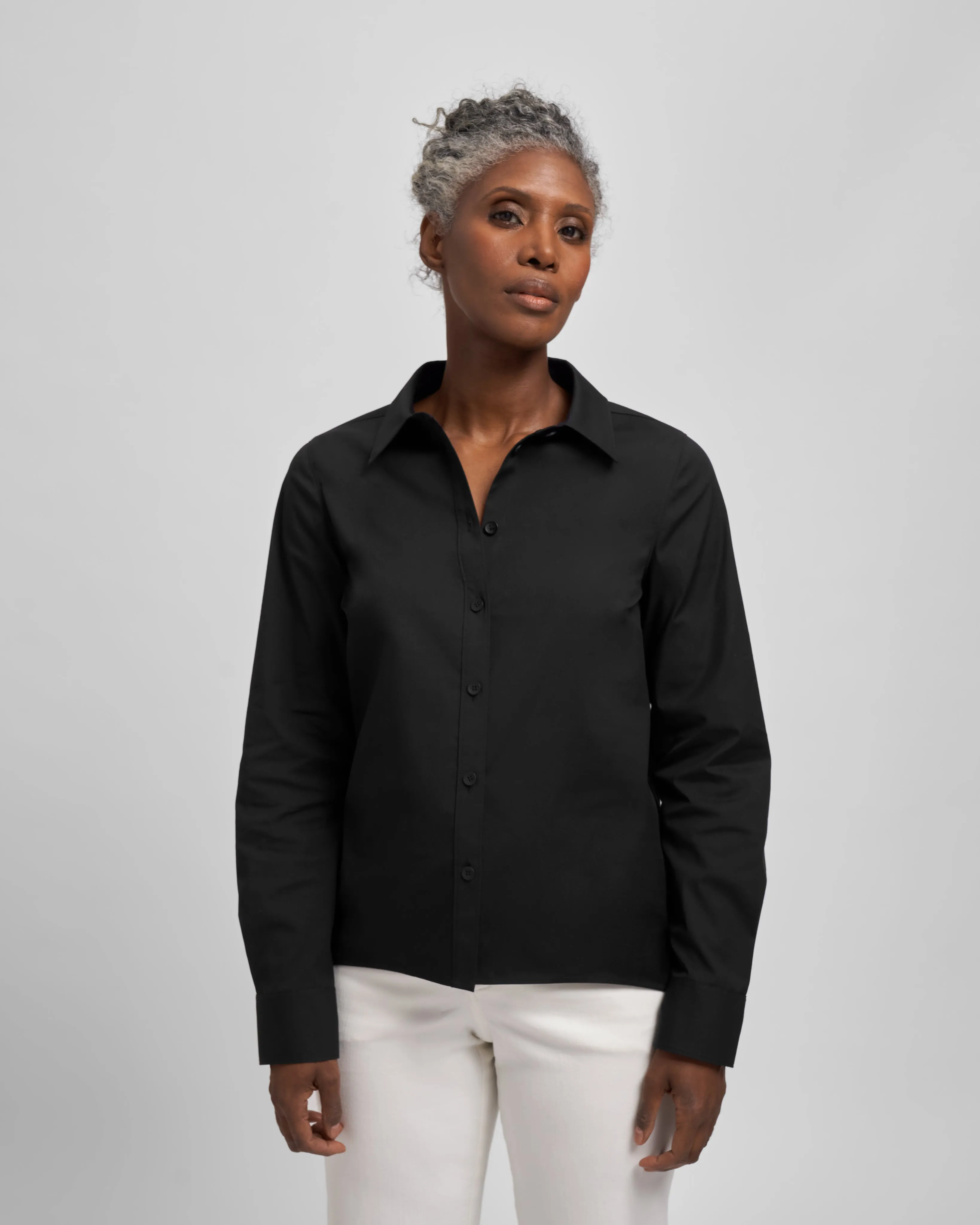 Canna Hi-Low Shirt - Black sold by Universal Standard product image thumbnail 4