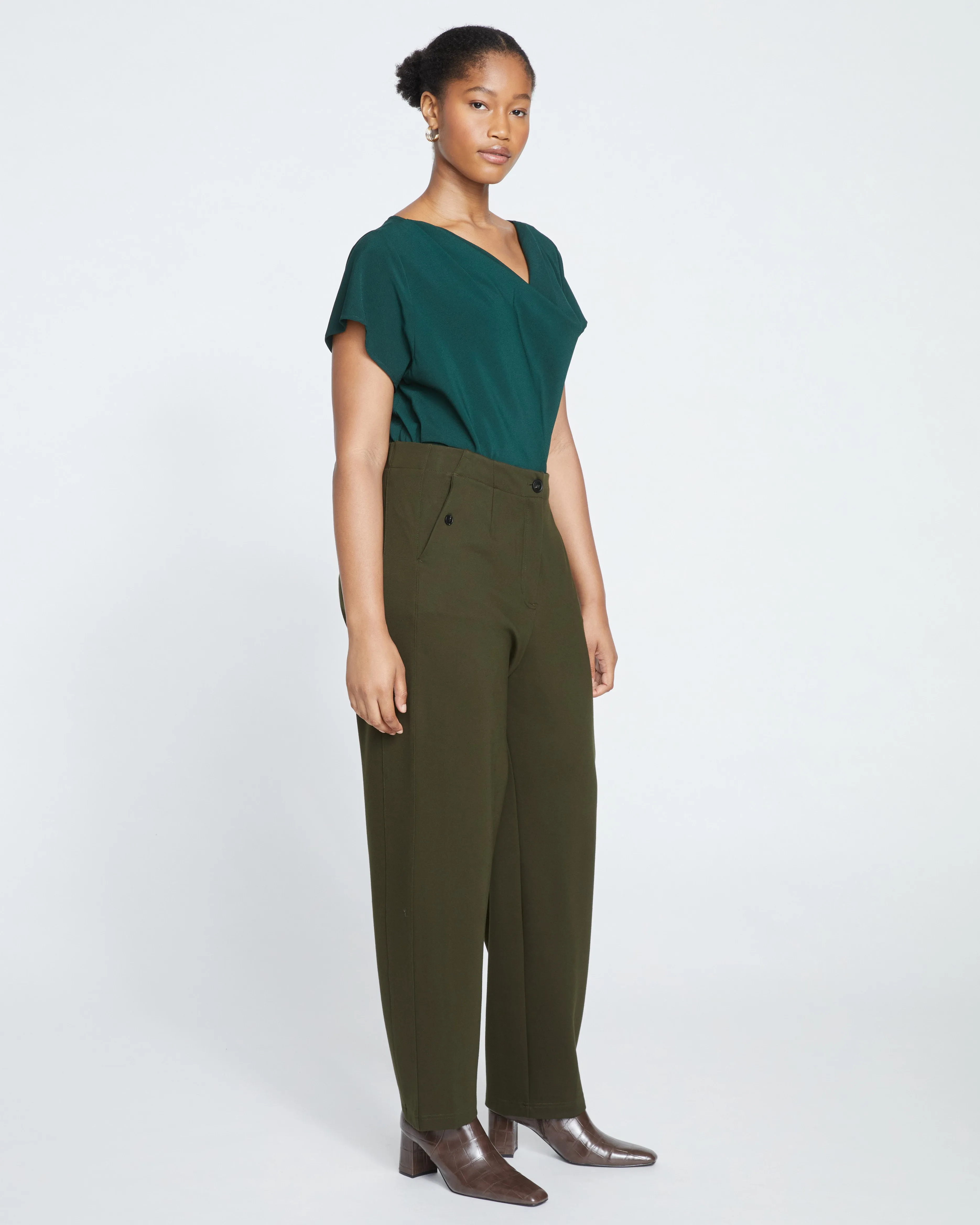 Audrey Tailored Ponte Pants - Evening Forest sold by Universal Standard product image thumbnail 3